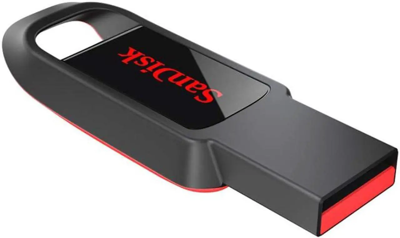 Alt view image 3 of 5 - SanDisk SDCZ61-032G-G35 CCH 32GB USB 2.0 Flash Drive r15MB/s w5MB/s SanDisk Cruzer Spark Black/Red Retractable