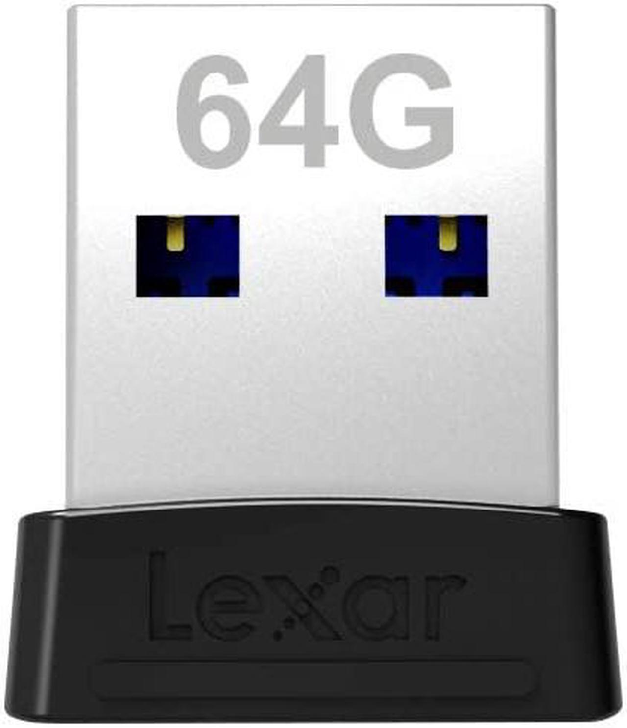 Main image of Lexar LJDS47-64GABBK MAG 64GB USB 3.1 Flash Drive r250MB/s Lexar JumpDrive S47 Low Profile Black/Silver