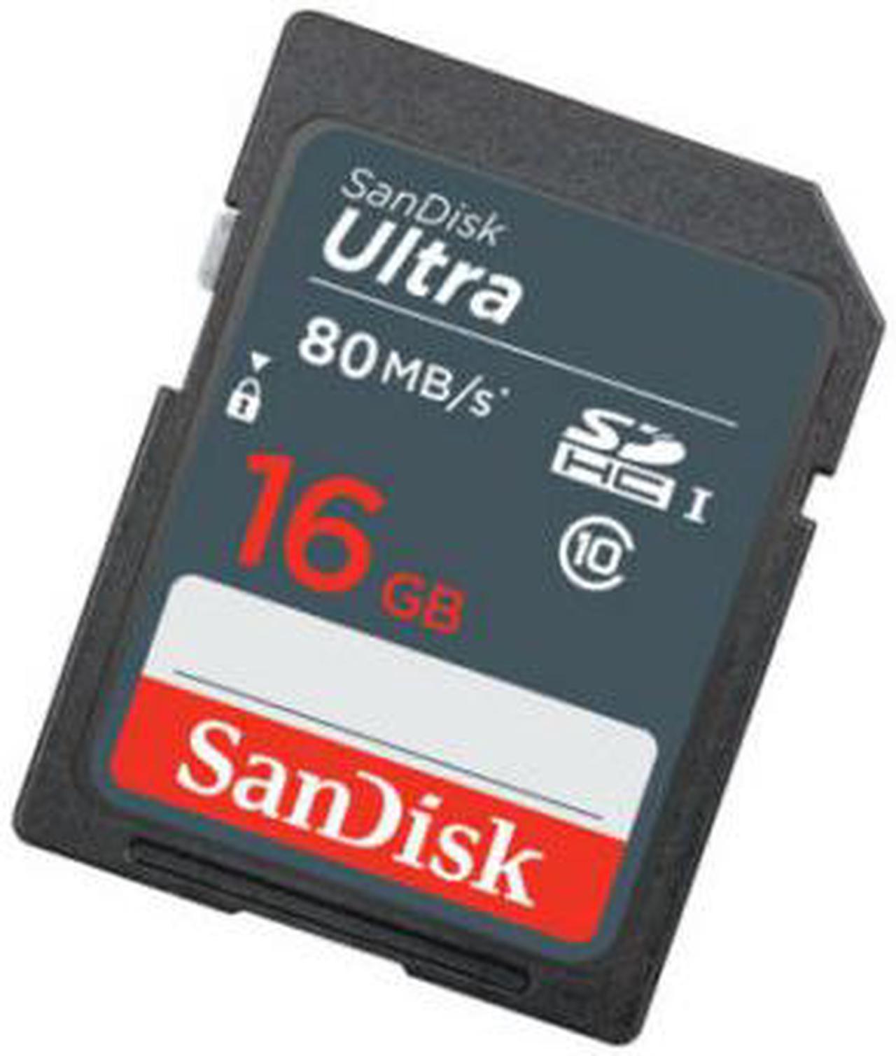 SanDisk SDSDUNS-016G-GN3IN CRA 16GB 9p SDHC r80mb/s Class 10 UHS-I SanDisk Ultra Secure Digital High Capacity Card