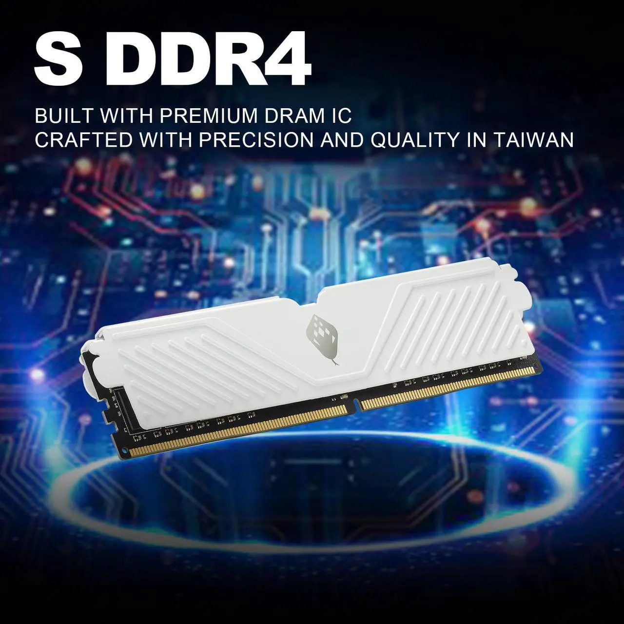 Alt view image 5 of 5 - ANACOMDA S DDR4 PC RAM with Heatsink 3200MHz(PC4 25600) CL16 8GBx2 UDIMM 288-Pin Desktop Memory Model. Made in TAIWAN