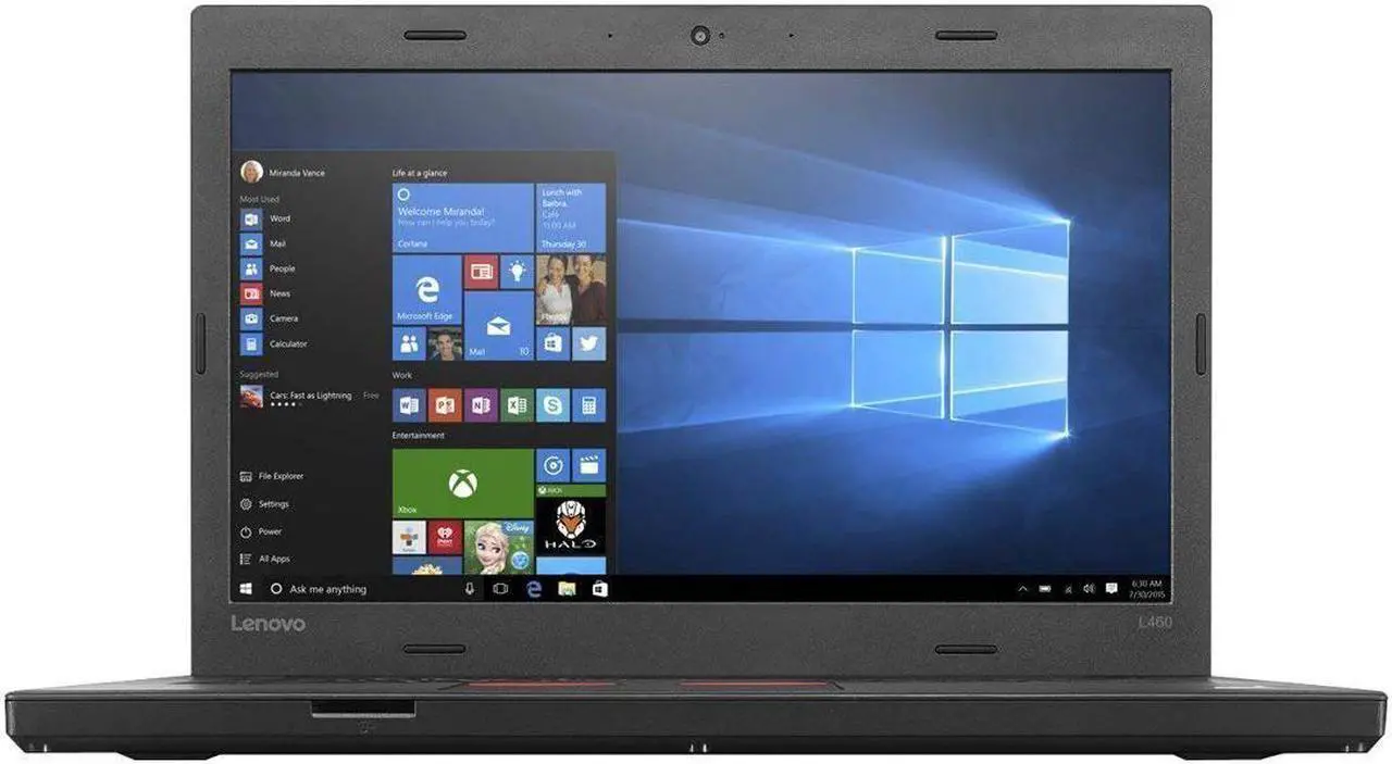 Main image of Lenovo ThinkPad L460 14.0" Laptop Computer, Intel Core i5-6300, 8GB RAM, 256GB SSD, Windows 10-64bit (Renewed)