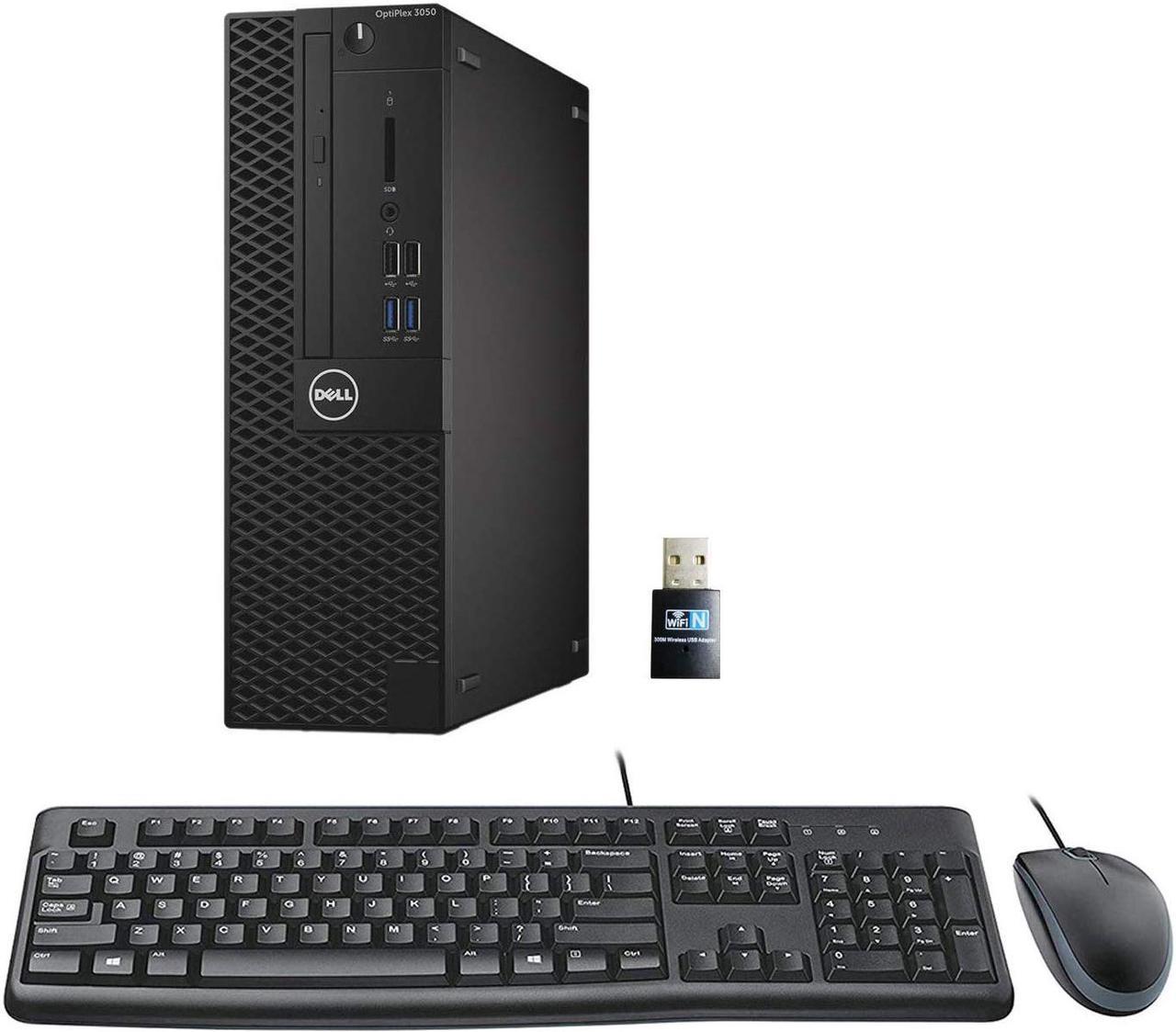 Dell Optiplex 3050 SFF Desktop PC, Intel i5-6500 3.2GHz 4 Core, 8GB DDR4, 256GB SSD, WiFi, Win 10 Pro, Keyboard, Mouse (Renewed)