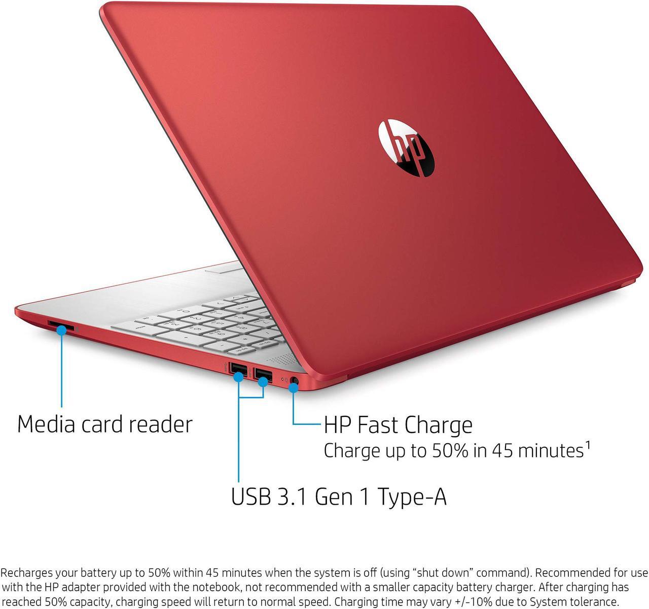 Alt view image 7 of 7 - Newest HP Pavilion Intel Pentium Silver N5000 4GB 128GB SSD Windows 10 Laptop Red (1A493UA#ABA)