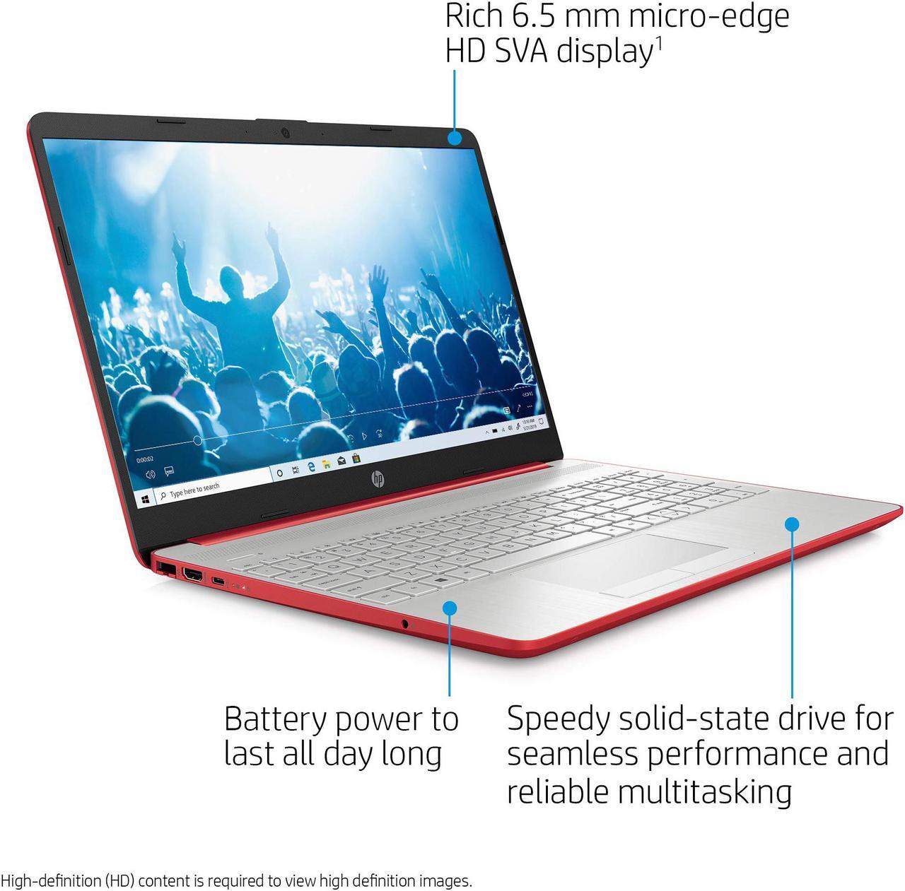 Alt view image 2 of 7 - Newest HP Pavilion Intel Pentium Silver N5000 4GB 128GB SSD Windows 10 Laptop Red (1A493UA#ABA)