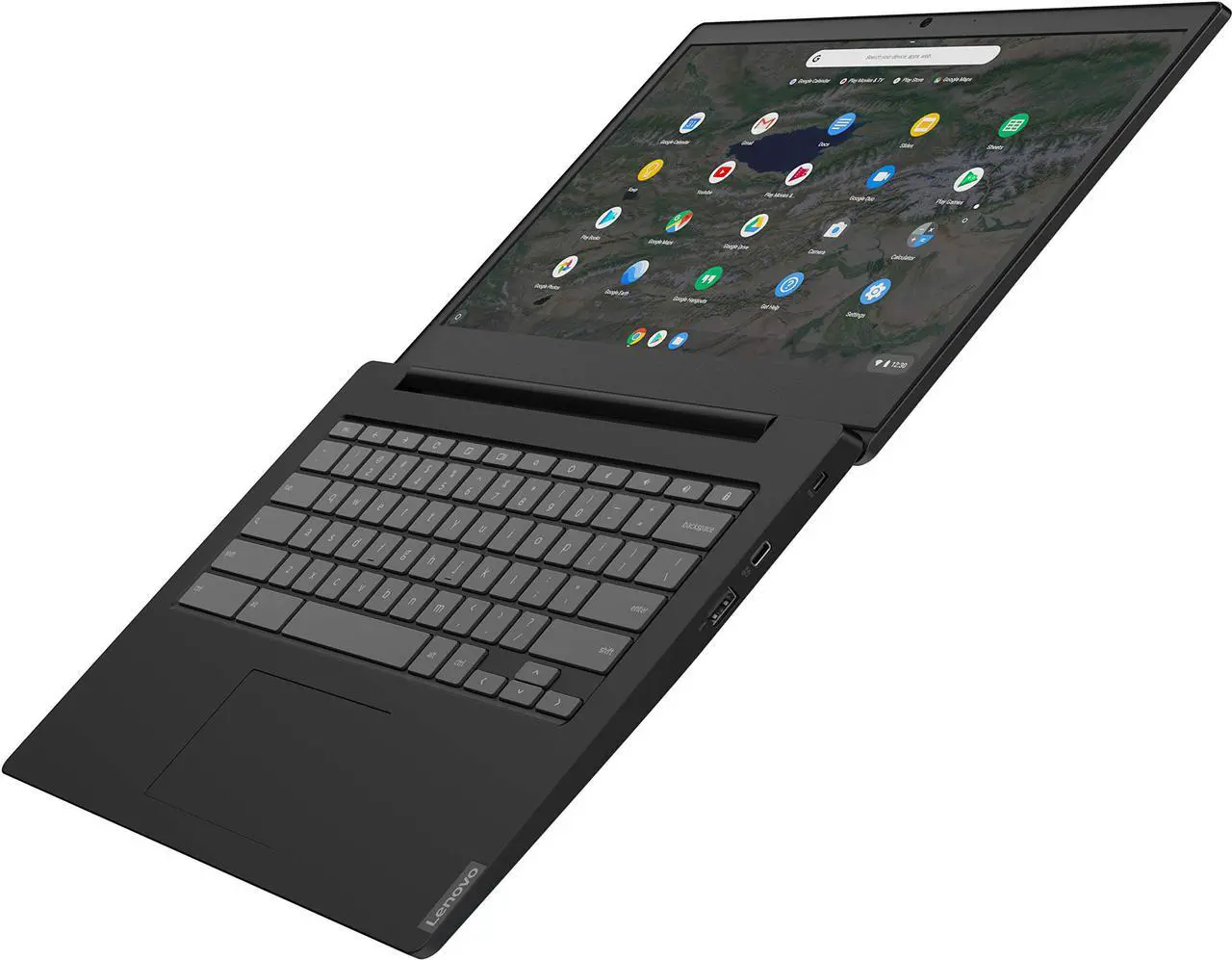 Alt view image 4 of 6 - Lenovo Chromebook S340-14 Touch 81V30000US 14" Touchscreen Chromebook - 1920 x 1080 - Celeron N4000-4 GB RAM - 32 GB Flash Memory - Onyx Black - Chrome OS - Intel UHD Gra (81V30000US)