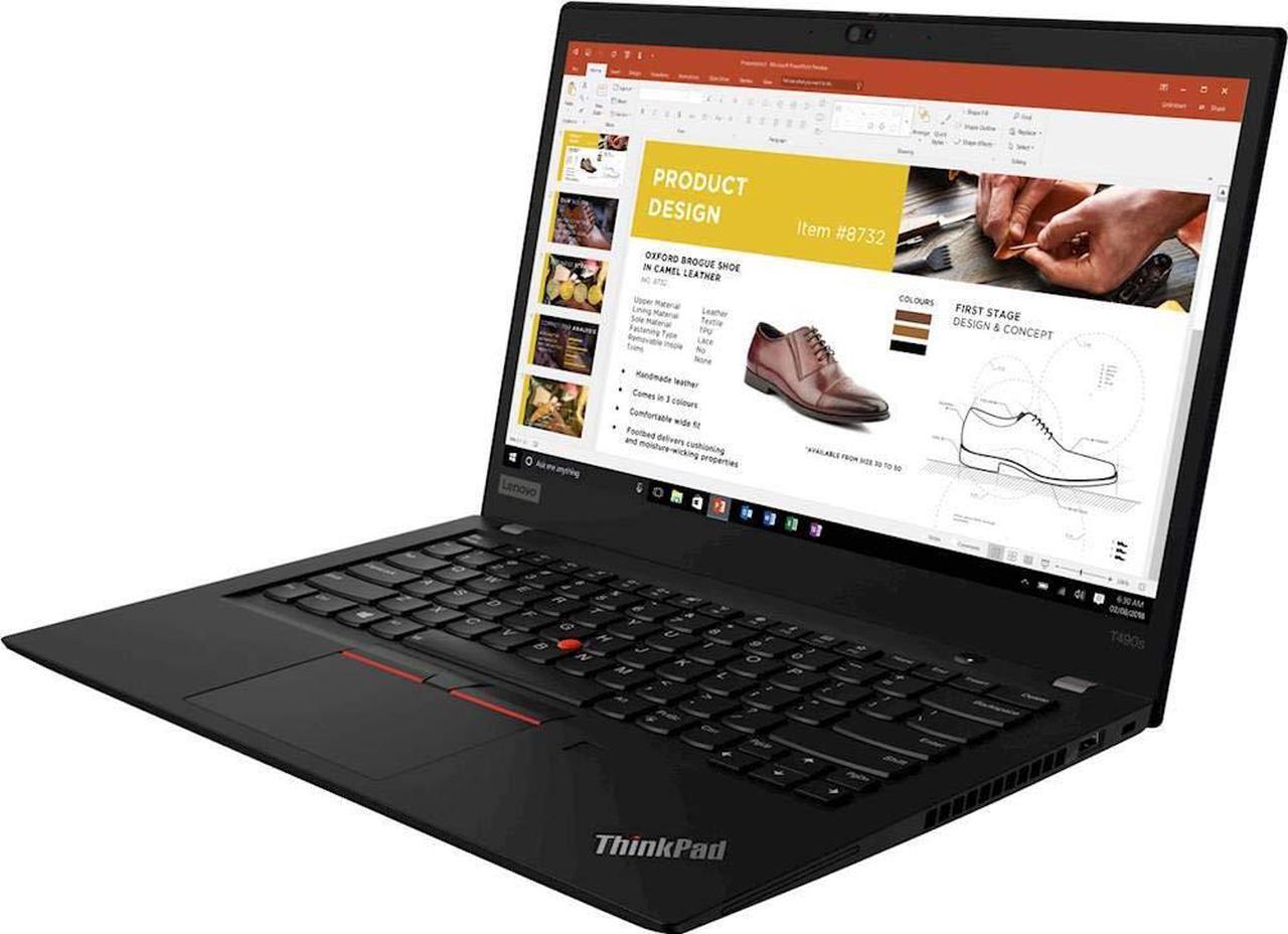 Alt view image 2 of 5 - Lenovo ThinkPad T490s Laptop, Intel Core i7-8665U, 8GB RAM, 256GB SSD, Windows 10 Pro 64-bit (20NX002XUS) (20NX002XUS)