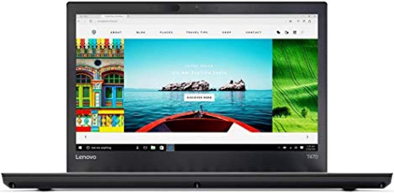 Lenovo ThinkPad T470 20HD000RUS 14 inches FHD (1920x1080) IPS Display, Intel i5-7300U Processor, 8GB RAM, 256GB PCIe NVMe SSD, Windows 10 Pro (Renewed) (20HD000RUS-cr)