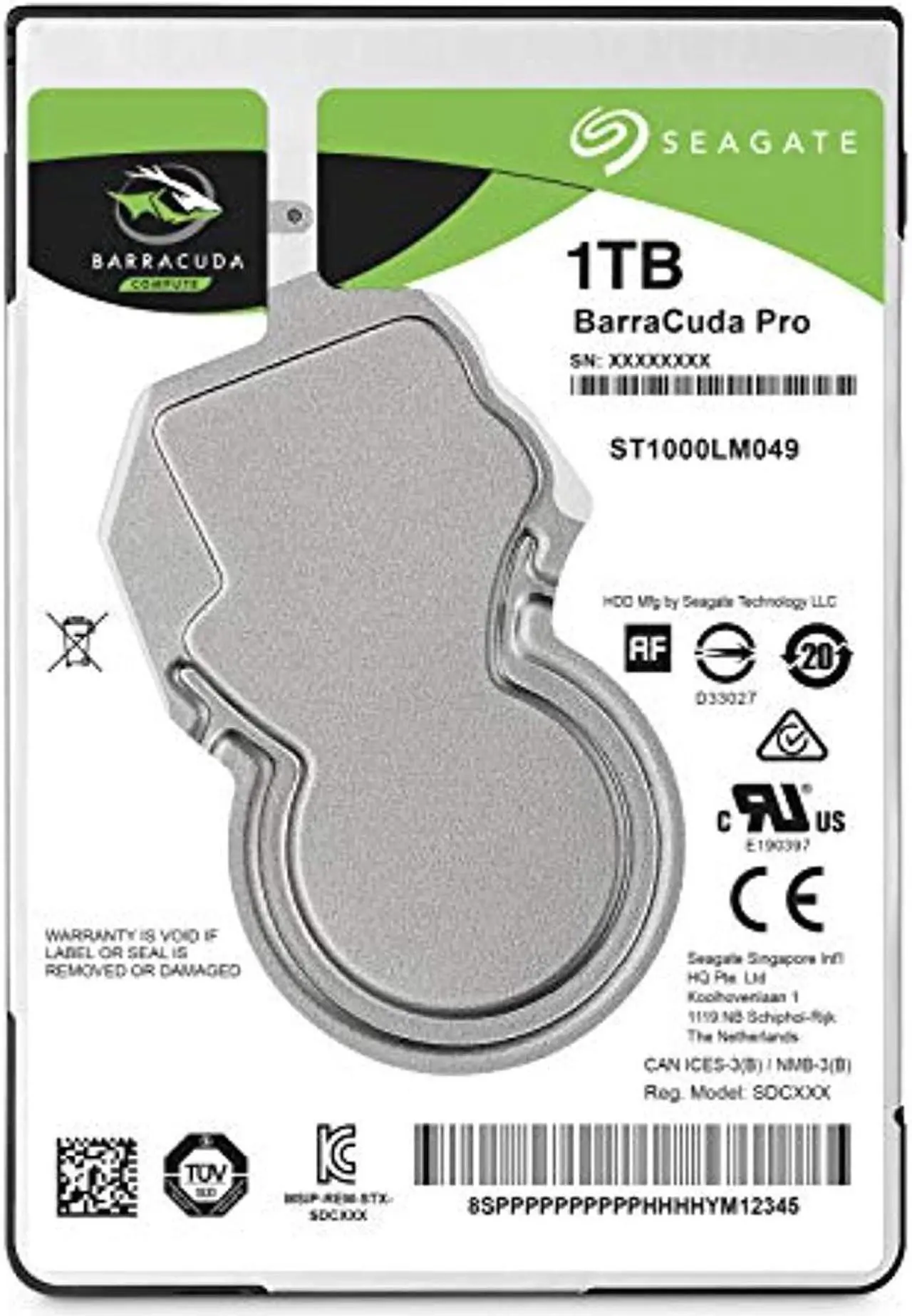 Main image of Seagate Barracuda Pro Performance Internal Hard Drive SATA HDD 1TB 7200RPM 6Gb/s 128MB Cache 2.5-Inch (ST1000LM049) (ST1000LM049)