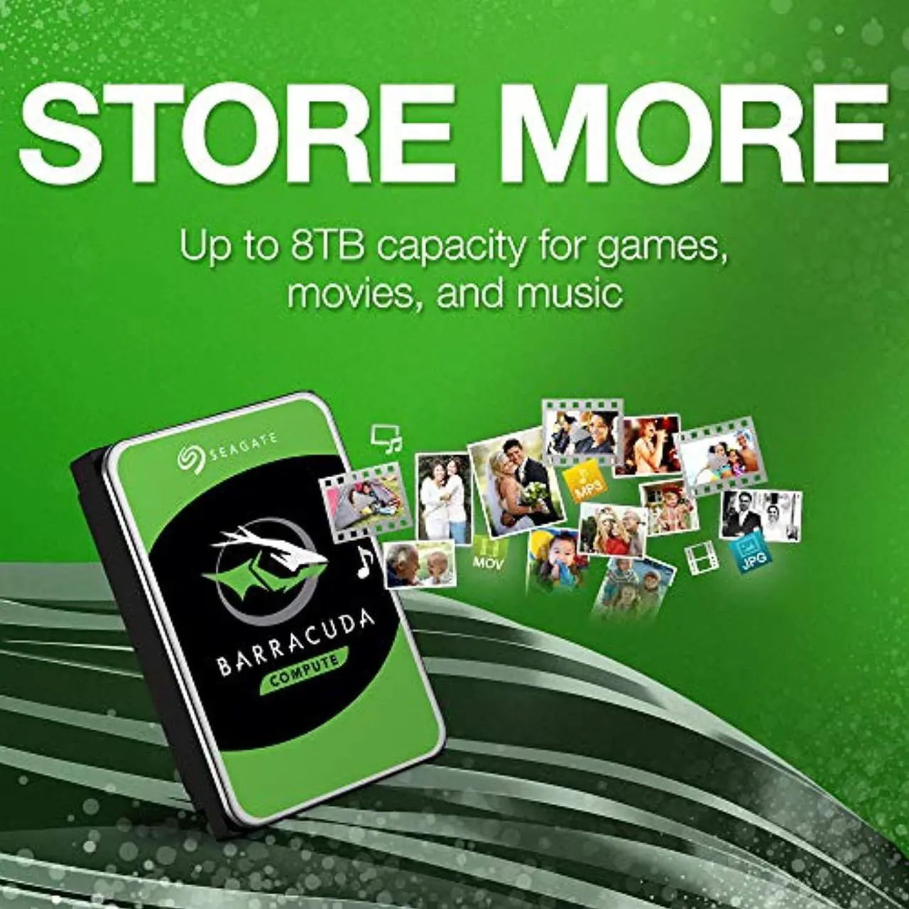 Alt view image 5 of 5 - Seagate Barracuda Pro Performance Internal Hard Drive SATA HDD 1TB 7200RPM 6Gb/s 128MB Cache 2.5-Inch (ST1000LM049) (ST1000LM049)