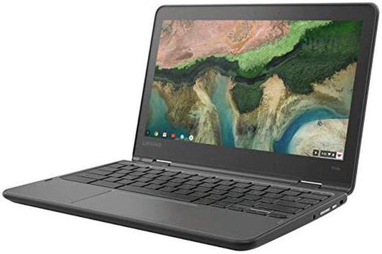 Main image of Lenovo 11.6" 300e Chromebook Touchscreen LCD 2 in 1 Chromebook - MediaTek M8173C Quad-core 2.1GHz 4GB LPDDR3 32GB Flash Memory Chrome OS Model 81H00000US (Renewed) (81H00000US)