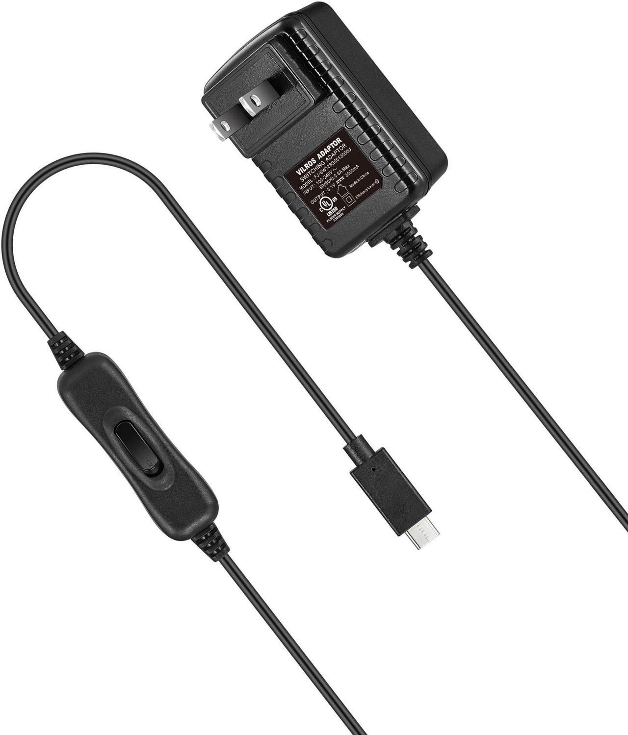 Alt view image 5 of 7 - Vilros Accessories Starter Pack for Raspberry Pi 4-Includes Fan Cooled Case-Power Supply -Heatsink (Set of 4) -Micro HDMI & USB-C Adapters