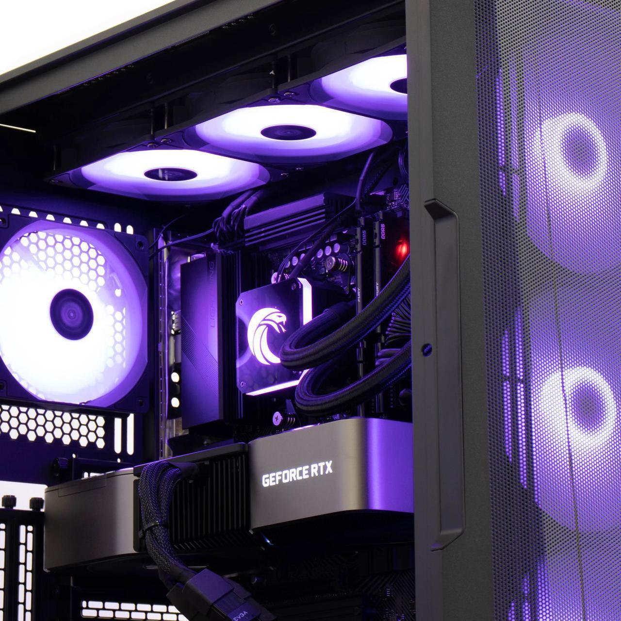 Alt view image 5 of 7 - Cobratype Wutu Legend Desktop High-Performance PC - AMD Ryzen 7 7700X, RTX 4090, 16 GB DDR5 RAM, 1 TB NVMe, AIO Liquid Cooler, Windows 11 Home