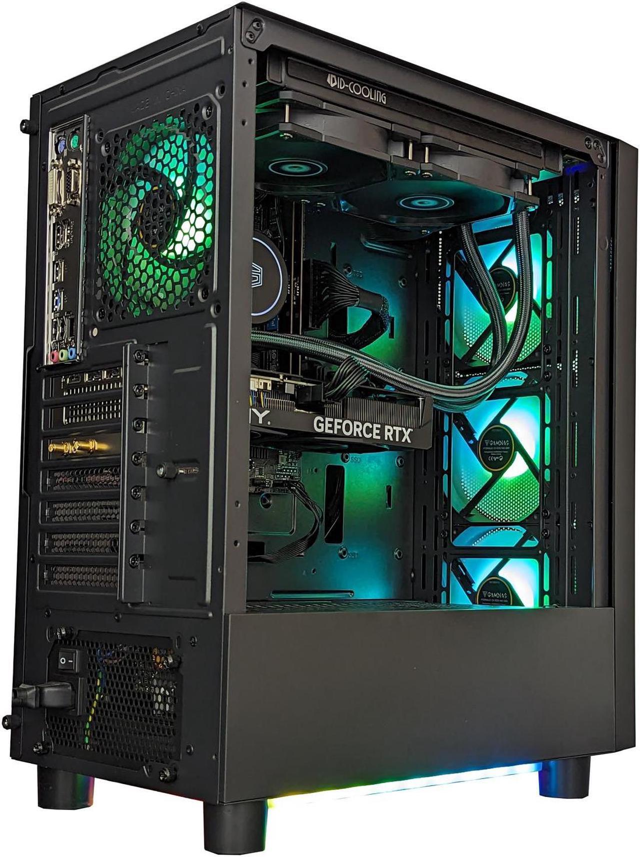 Alt view image 6 of 7 - Cobratype Anaconda Gaming PC - Intel Core i7-12700F, RTX 4060, Liquid Cooled, 32 GB DDR4 RAM, 1 TB NVMe, Windows 11 Home - Gaming Desktop