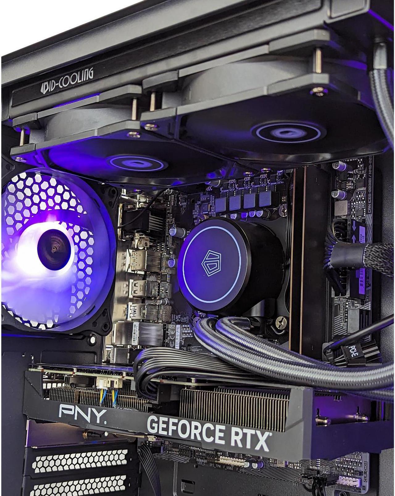 Alt view image 5 of 7 - Cobratype Anaconda Gaming PC - Intel Core i7-12700F, RTX 4060, Liquid Cooled, 32 GB DDR4 RAM, 1 TB NVMe, Windows 11 Home - Gaming Desktop