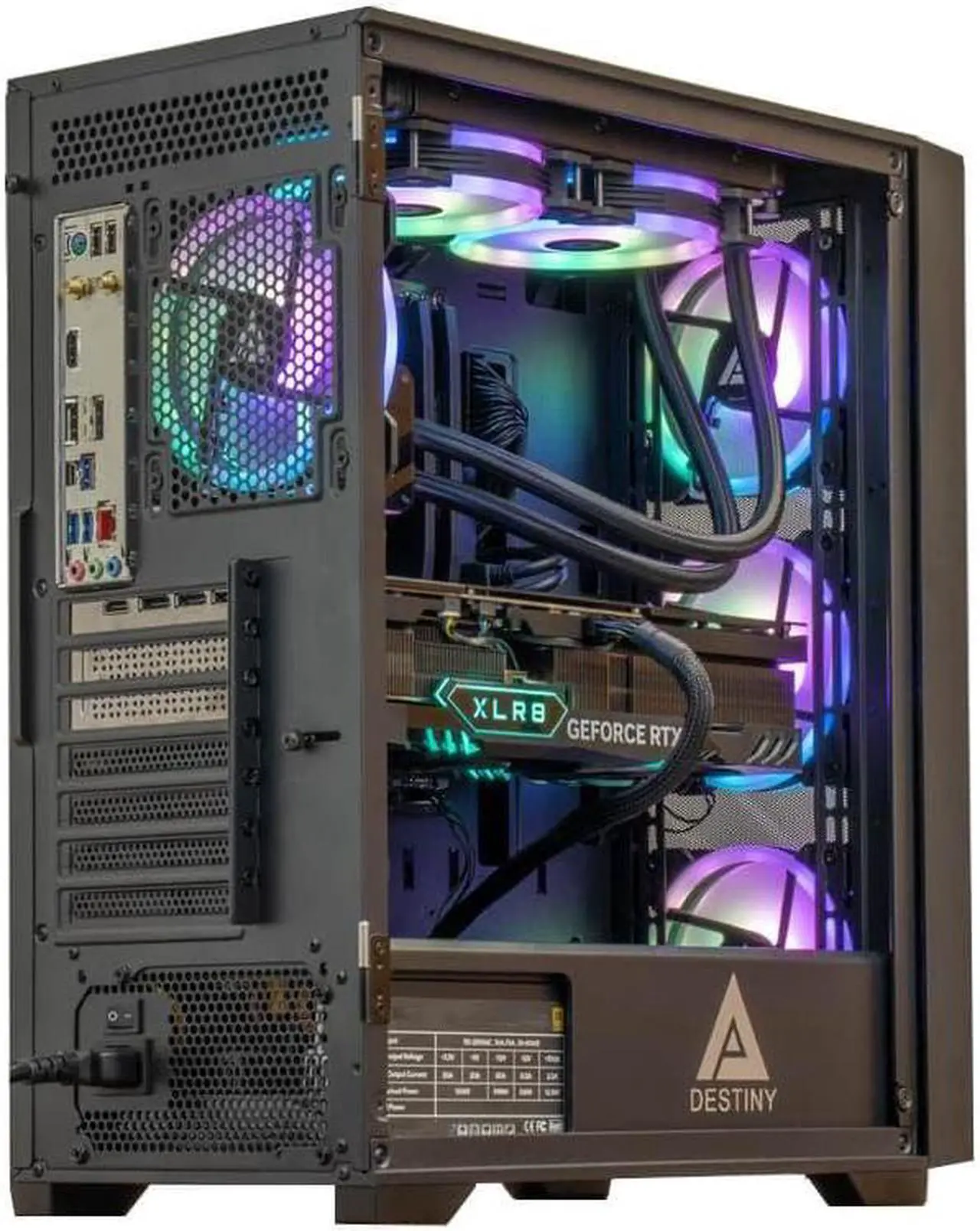 Alt view image 6 of 7 - Cobratype Python Gaming PC - Intel Core i7-13700F, RTX 4060, Liquid Cooled, 32GB DDR5 RAM, 2TB NVMe, Windows 11 Home - Gaming Desktop