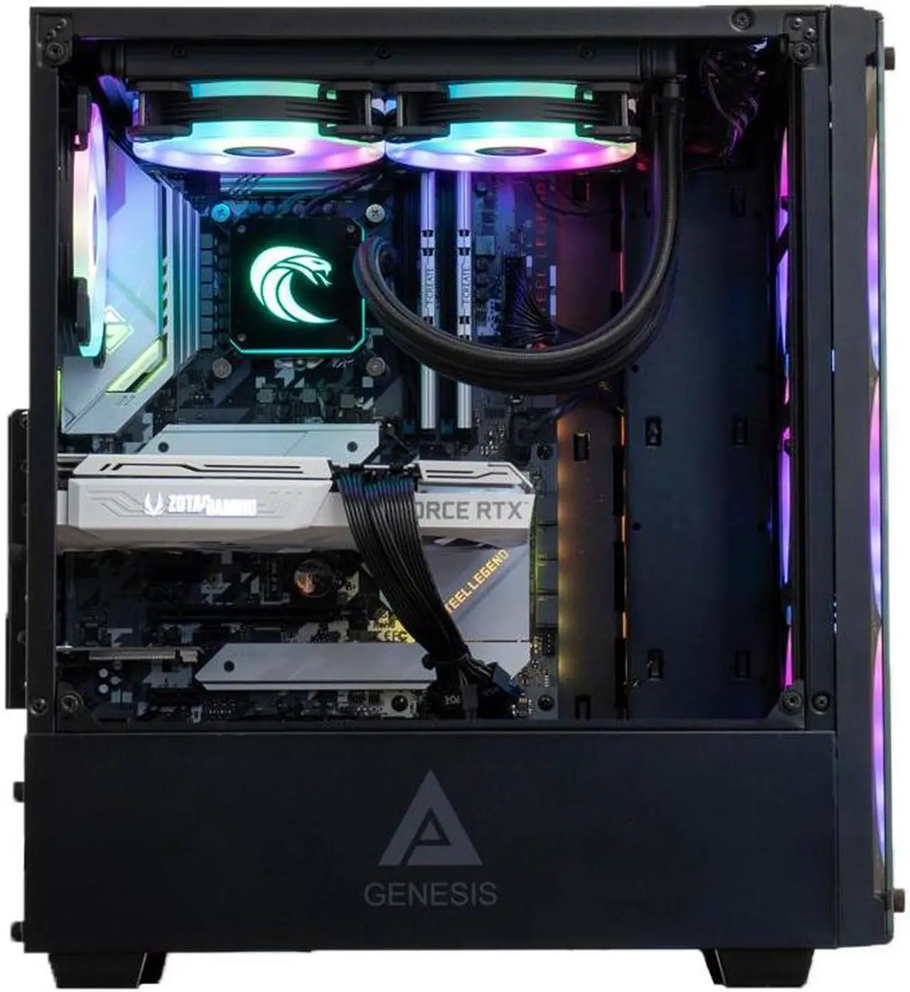 Alt view image 2 of 7 - Cobratype Canebrake Gaming Desktop PC - Ryzen 5600X, RTX 3050, 32 GB DDR4, 2 TB NVMe, AIO Liquid Cooler, Windows 11 Home