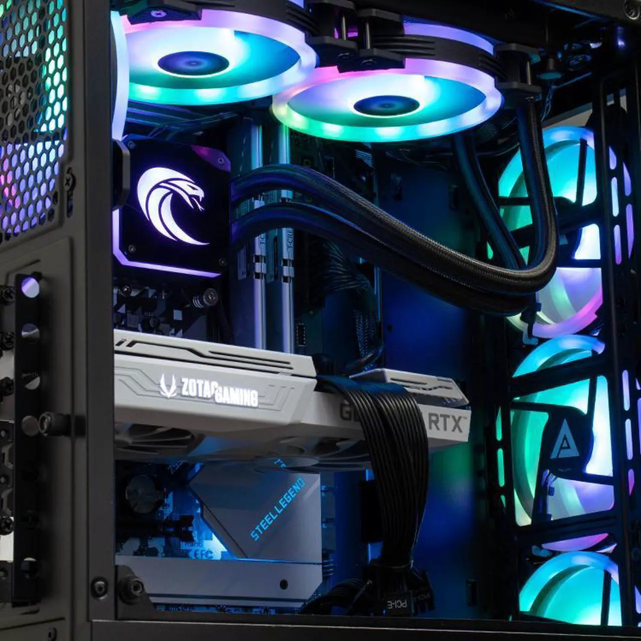 Alt view image 4 of 7 - Cobratype Canebrake Gaming Desktop PC - Ryzen 5600X, RTX 3050, 32 GB DDR4, 2 TB NVMe, AIO Liquid Cooler, Windows 11 Home
