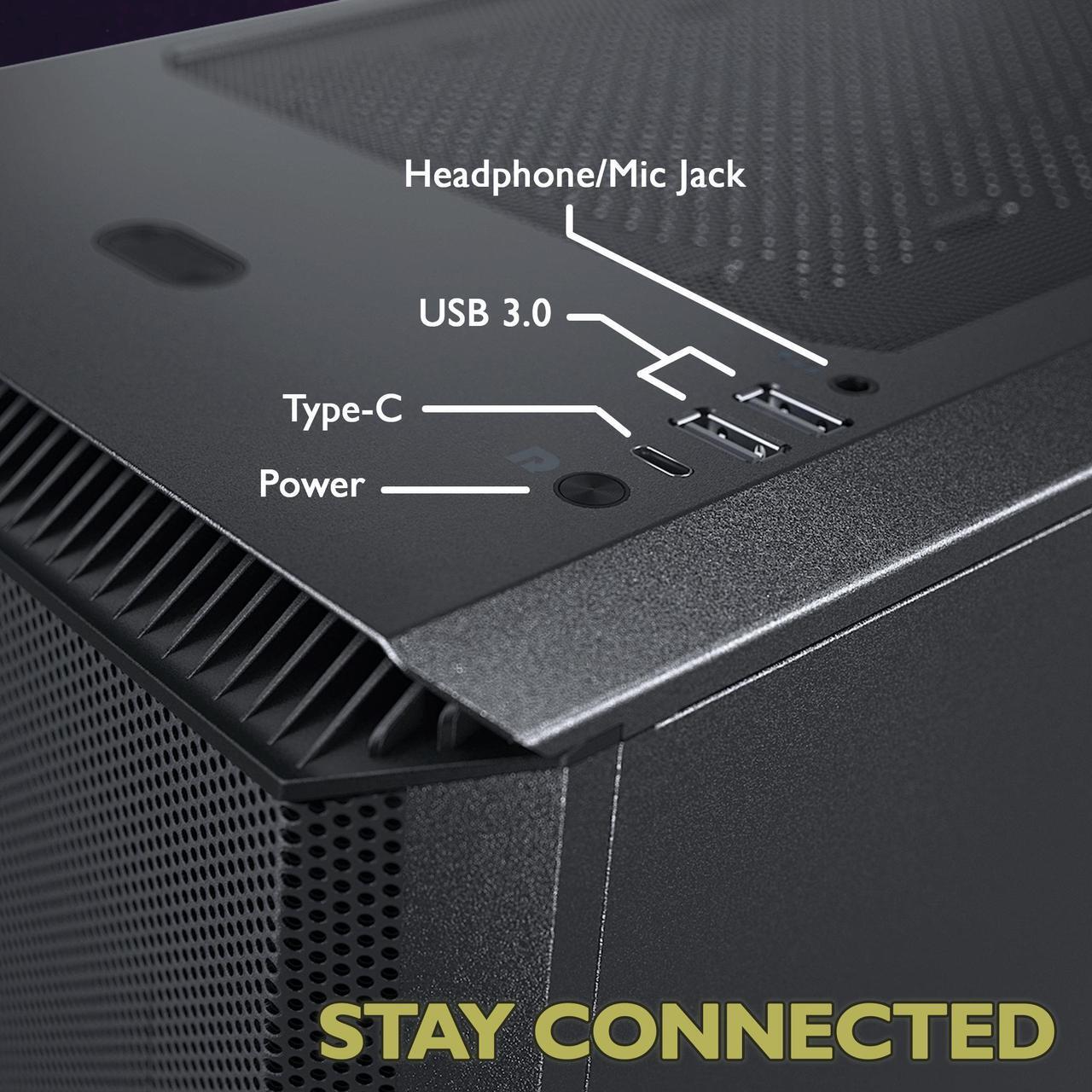 Alt view image 4 of 7 - Cobratype Wutu Legend Desktop High-Performance PC - AMD Ryzen 7 7700X, RTX 4090, 16 GB DDR5 RAM, 1 TB NVMe, AIO Liquid Cooler, Windows 11 Home