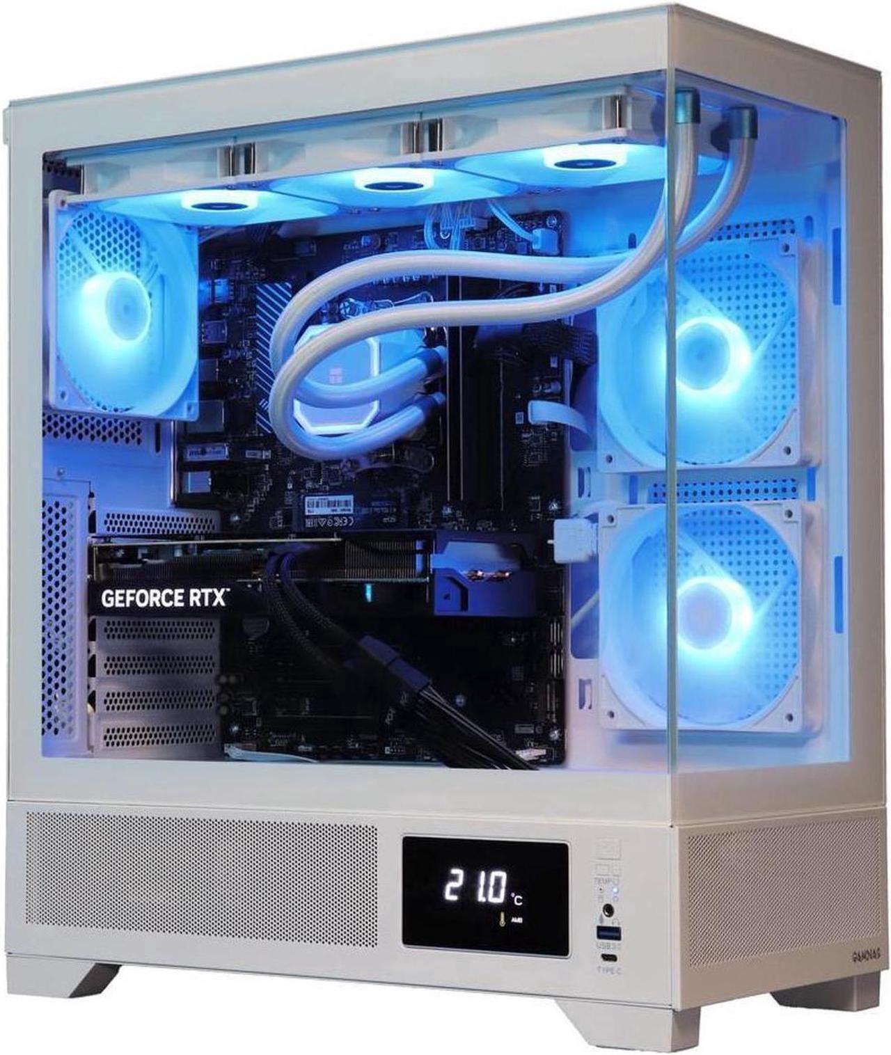 Alt view image 2 of 7 - Cobratype Mamba Gaming PC, Ryzen 7 9700X 4.2 GHz, AMD Radeon RX 9070 XT, 360mm AIO, 2TB NVMe SSD, 64GB DDR5, Wi-Fi, Win 11 Home, Live Thermal Display - Gaming Desktop