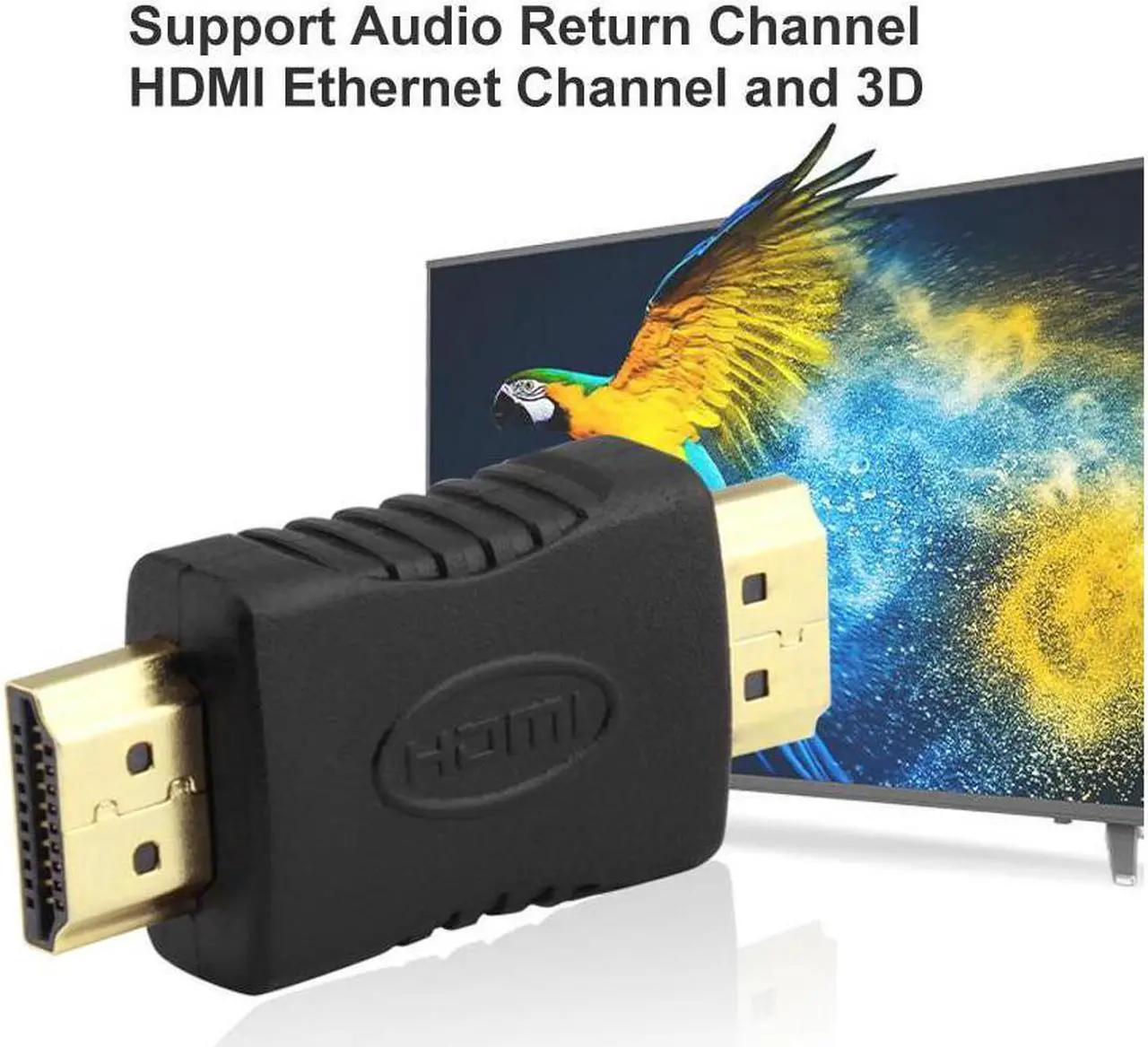 Alt view image 2 of 6 - 5PCS HDMI to HDMI Cable Adapter Extender Connector Converter HDMI Male to Male Coupler Extender 4K for HDTV Projector