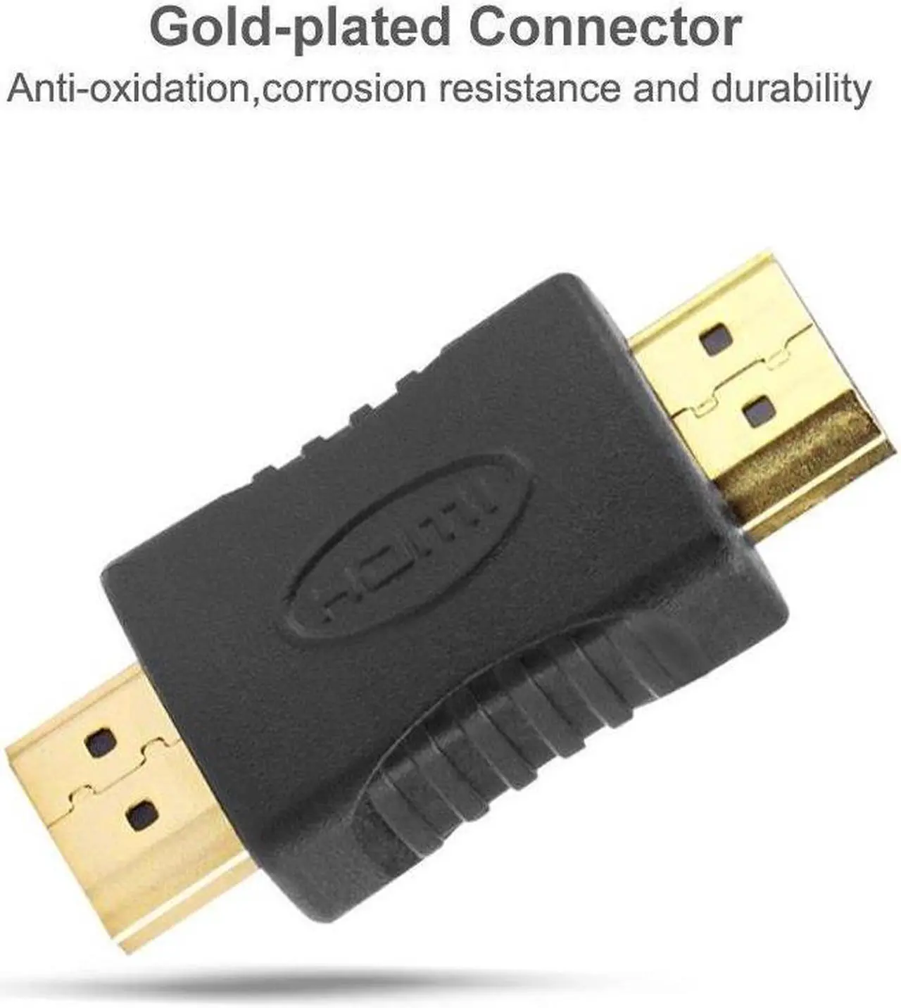 Alt view image 5 of 6 - 5PCS HDMI to HDMI Cable Adapter Extender Connector Converter HDMI Male to Male Coupler Extender 4K for HDTV Projector