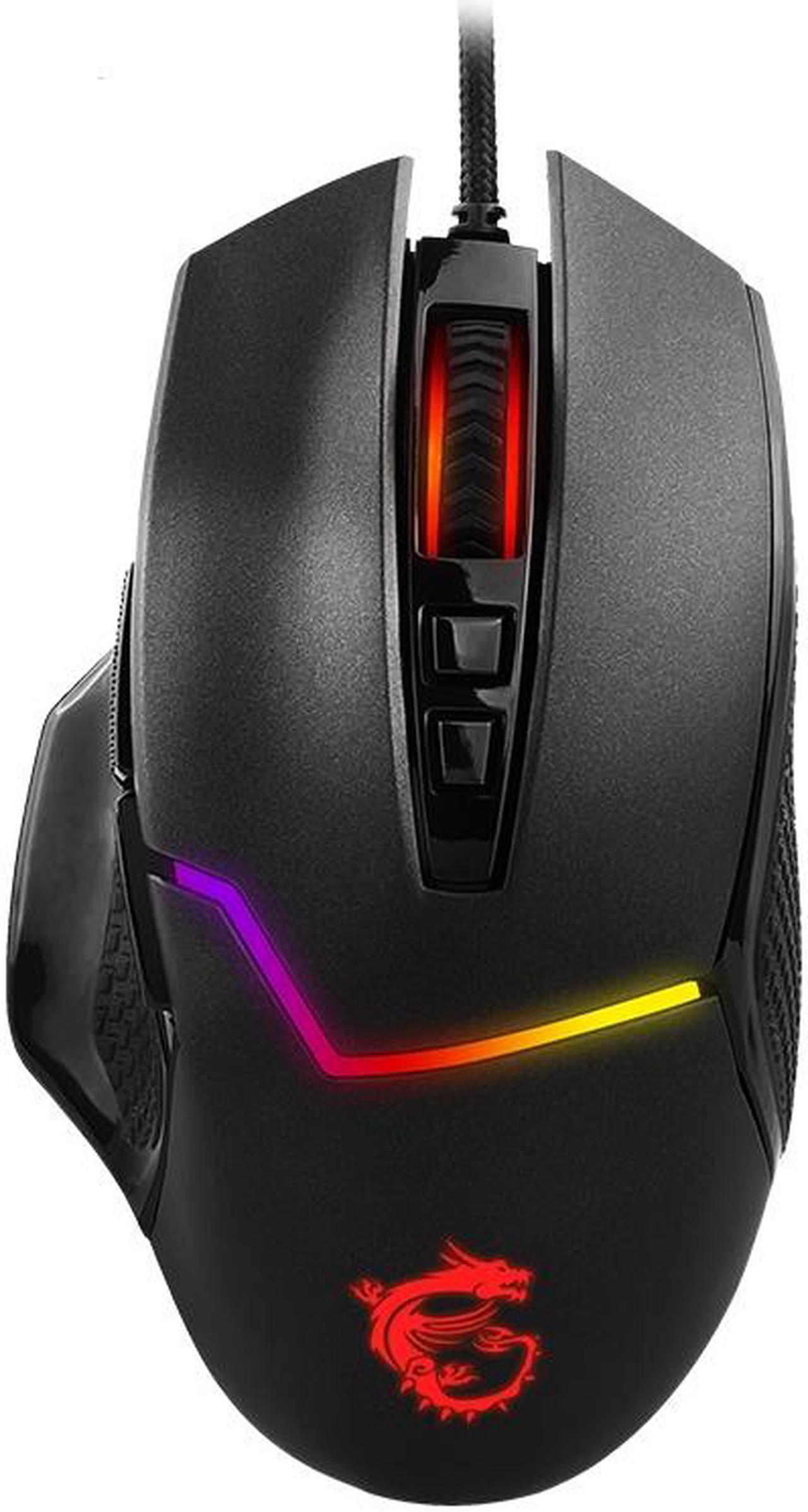 MSI CLUTCH GM20 Gaming Mouse, Wired, RGB Glare, Dragon Spirit Lamp Of Faith, Chicken Mouse, Gaming Mouse, Ergonomics, Black