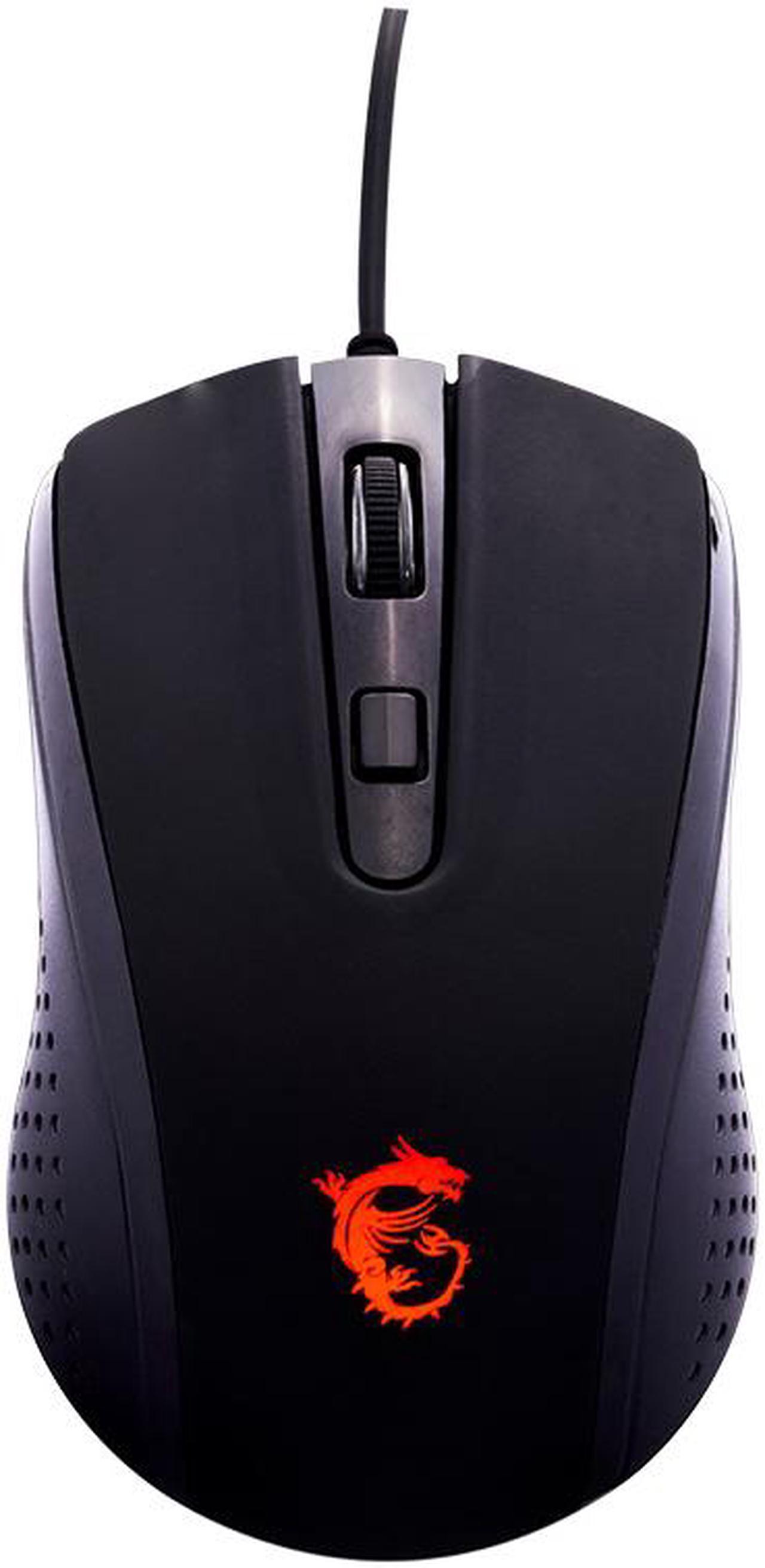 MSI DS86 Wired Gaming Mouse, Ergonomics, LED Lighting, Desktop Computer Notebook Gaming Mouse, Black Mouse