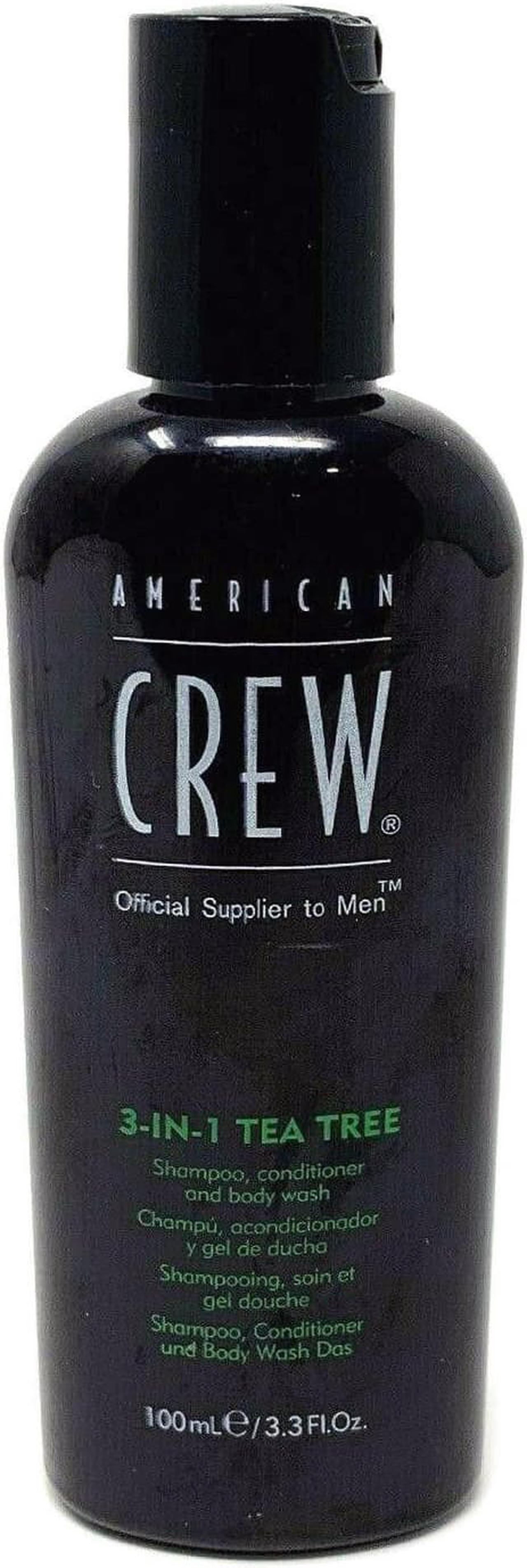 Alt view image 3 of 3 - American Crew 3-In-1 Tea Tree Shampoo Conditioner Body Wash 3.3oz 100ml