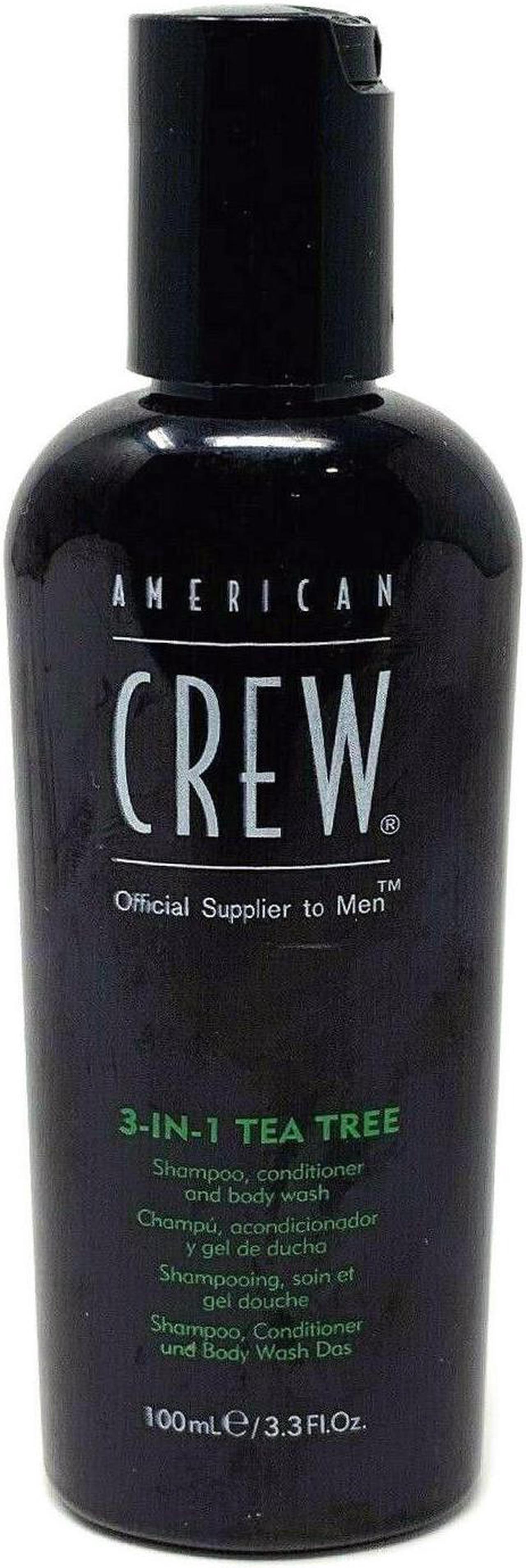 Main image of American Crew 3-In-1 Tea Tree Shampoo Conditioner Body Wash 3.3oz 100ml