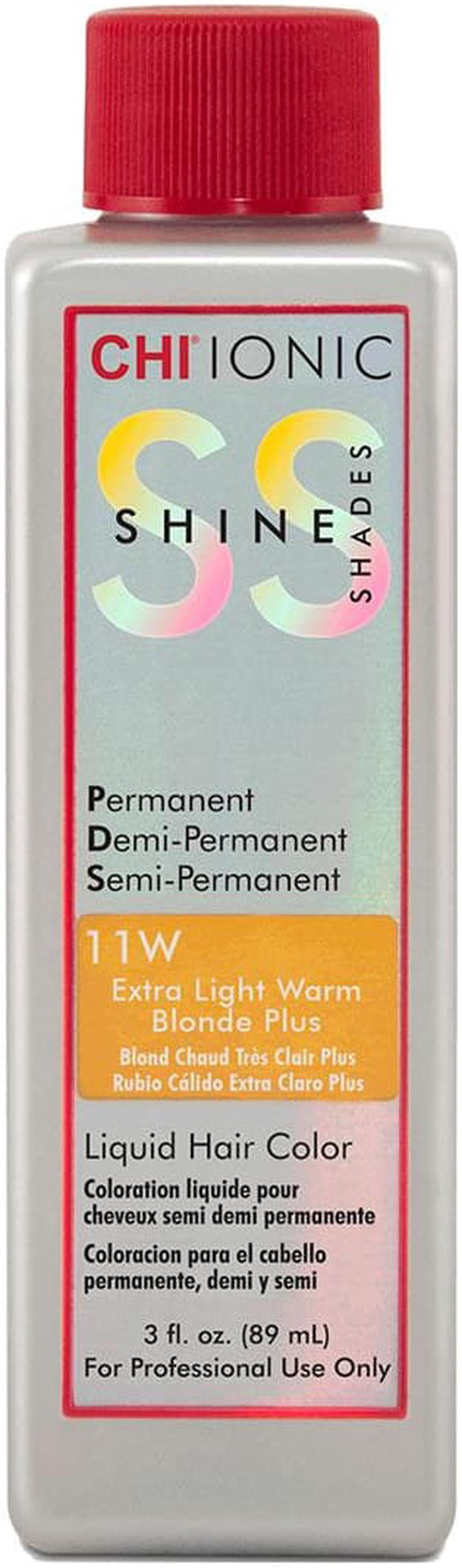 Alt view image 3 of 3 - Farouk CHI Ionic Shine Shades 11W Extra Light Warm Blonde Permanent Demi-Permanent Semi-Permanent Hair Color 3oz 90ml