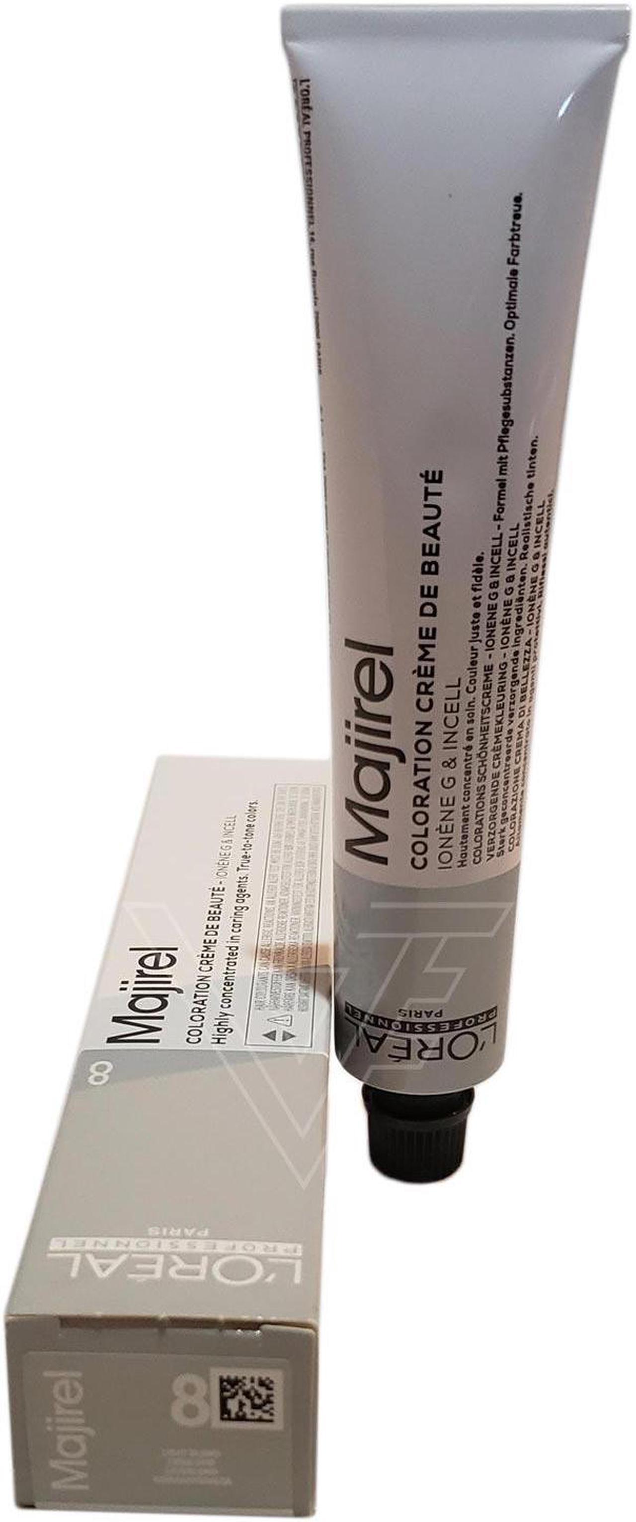 Main image of Loreal Professionnel Paris Majirel 8 Light Natural Blonde Ionene G Incell Permanent Hair Color European=8/8N 1.7oz 50ml