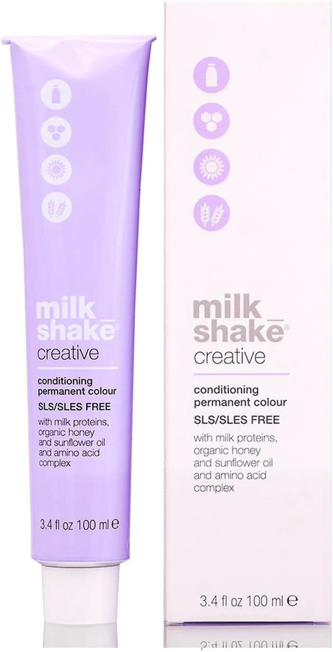 Alt view image 2 of 5 - Milk Shake Creative 1/1N Black Conditioning Permanent Hair Color 3.4oz 100ml
