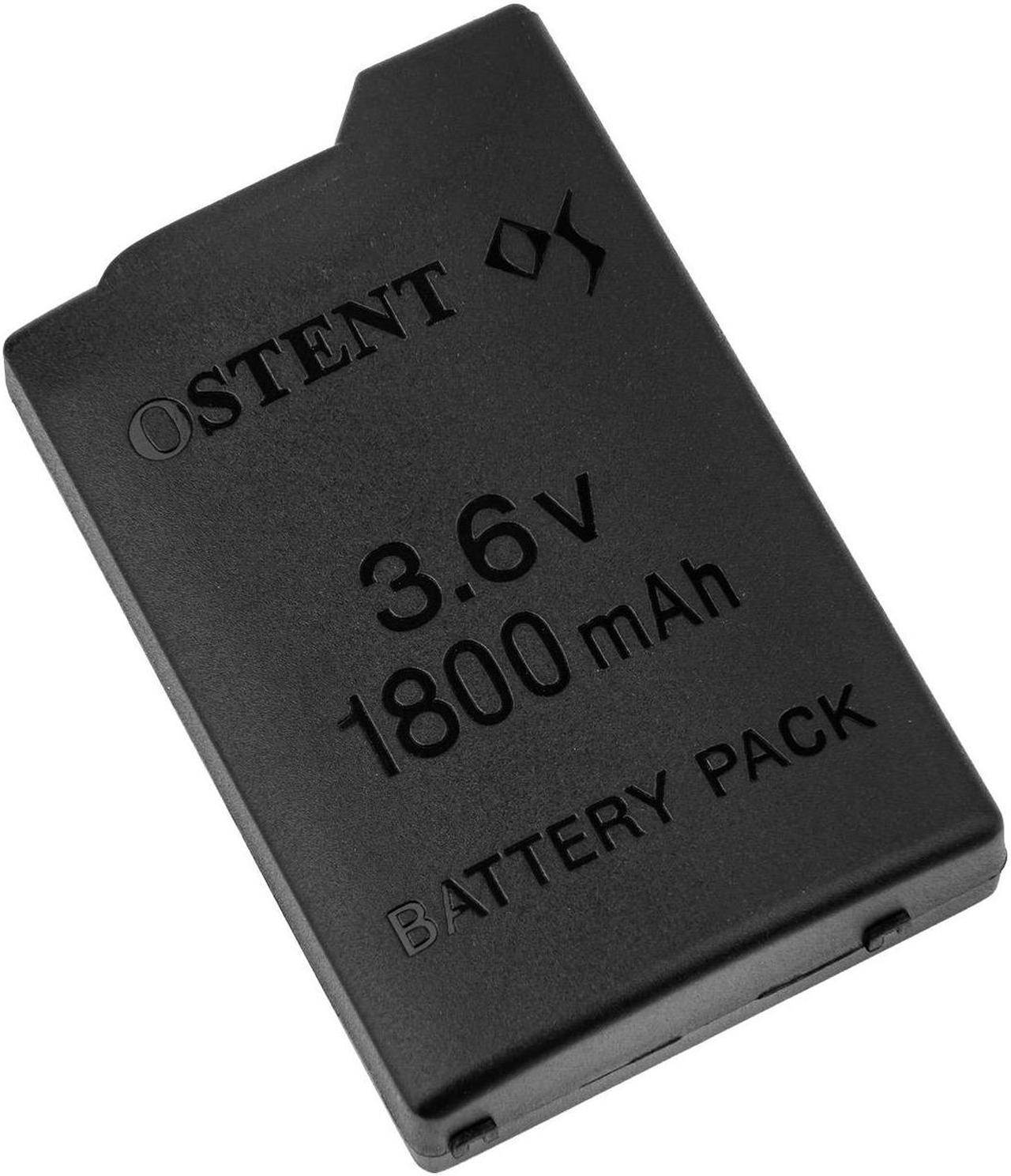 OSTENT High Capacity Quality Real 1800mAh 3.6V Lithium Ion Rechargeable Battery Pack Replacement for Sony PSP 1000 PSP-110 Console