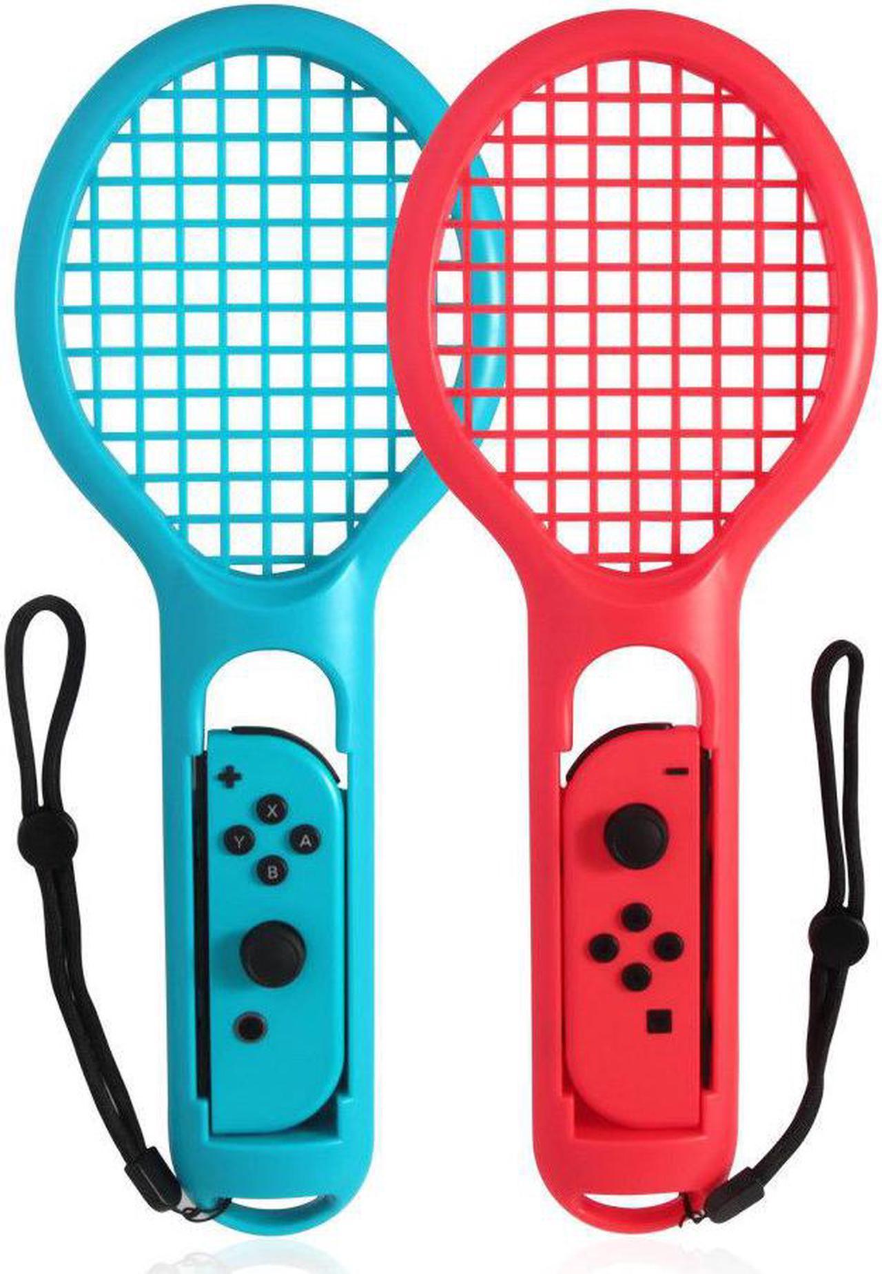 2 x Tennis Rackets Handle Holder Grip for Nintendo Switch Joy-Con Controller