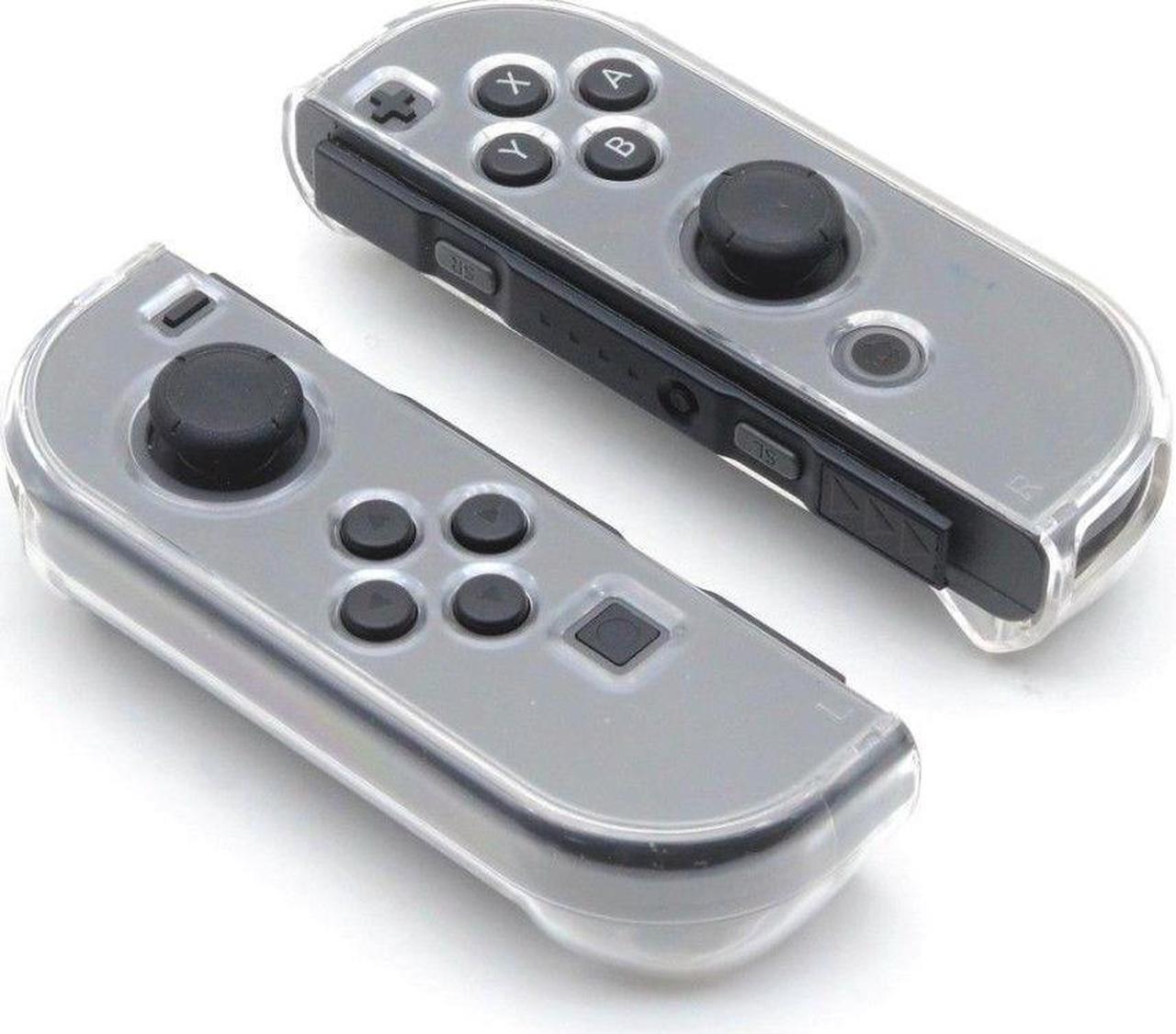 OSTENT Crystal Clear Hard Cover Case Guards for Nintendo Switch Joy-Con Controller