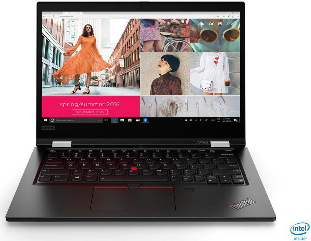 Alt view image 5 of 20 - Lenovo ThinkPad L13 Yoga Gen 2 (Intel) Intel Core i5-1135G7 8GB Memory 256 GB PCIe SSD Intel Iris Xe Graphics 13.3" 10-point Multi-touch 1920 x 1080 Convertible 2-in-1 Laptop Windows 10 Pro 64-bit 20VK0018US