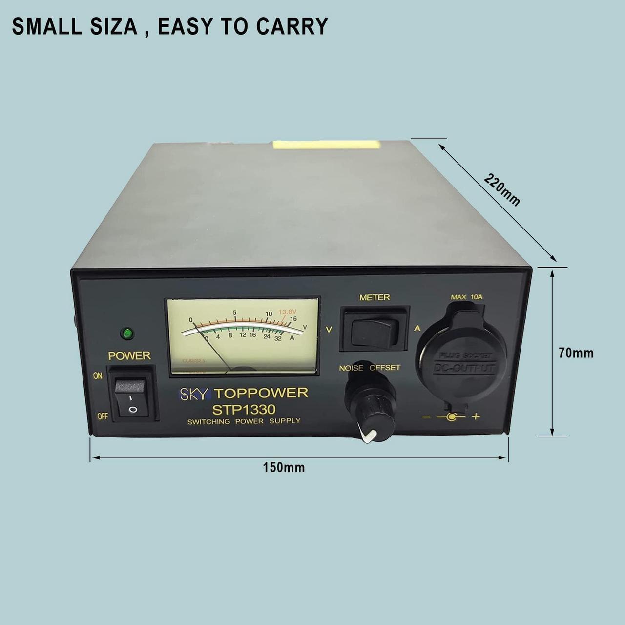 Alt view image 4 of 6 - Analog DC Regulated Switching Power Supply 13.8V Fixed Output Designed for Communication Equipment 30A- with Noise Offset, 12V Car Cigarette Lighter Socket, Ideal for Powering Ham Radio and Amplifiers