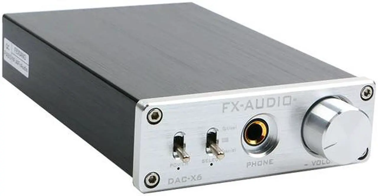 Alt view image 2 of 6 - FX-Audio DAC-X6 Mini HiFi 2.0 Digital Audio Decoder DAC Input USB/Coaxial/Optical Output RCA/Headphone Amp 24Bit/96KHz DC12V