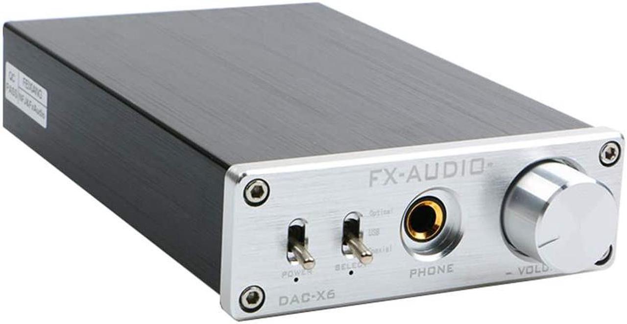 Alt view image 5 of 6 - FX-Audio DAC-X6 Mini HiFi 2.0 Digital Audio Decoder DAC Input USB/Coaxial/Optical Output RCA/Headphone Amp 24Bit/96KHz DC12V
