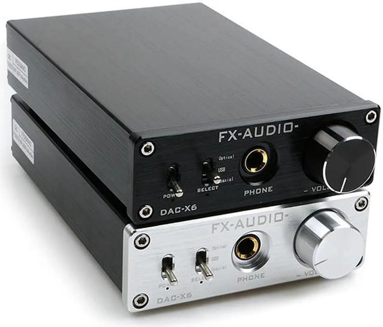 Alt view image 4 of 6 - FX-Audio DAC-X6 Mini HiFi 2.0 Digital Audio Decoder DAC Input USB/Coaxial/Optical Output RCA/Headphone Amp 24Bit/96KHz DC12V