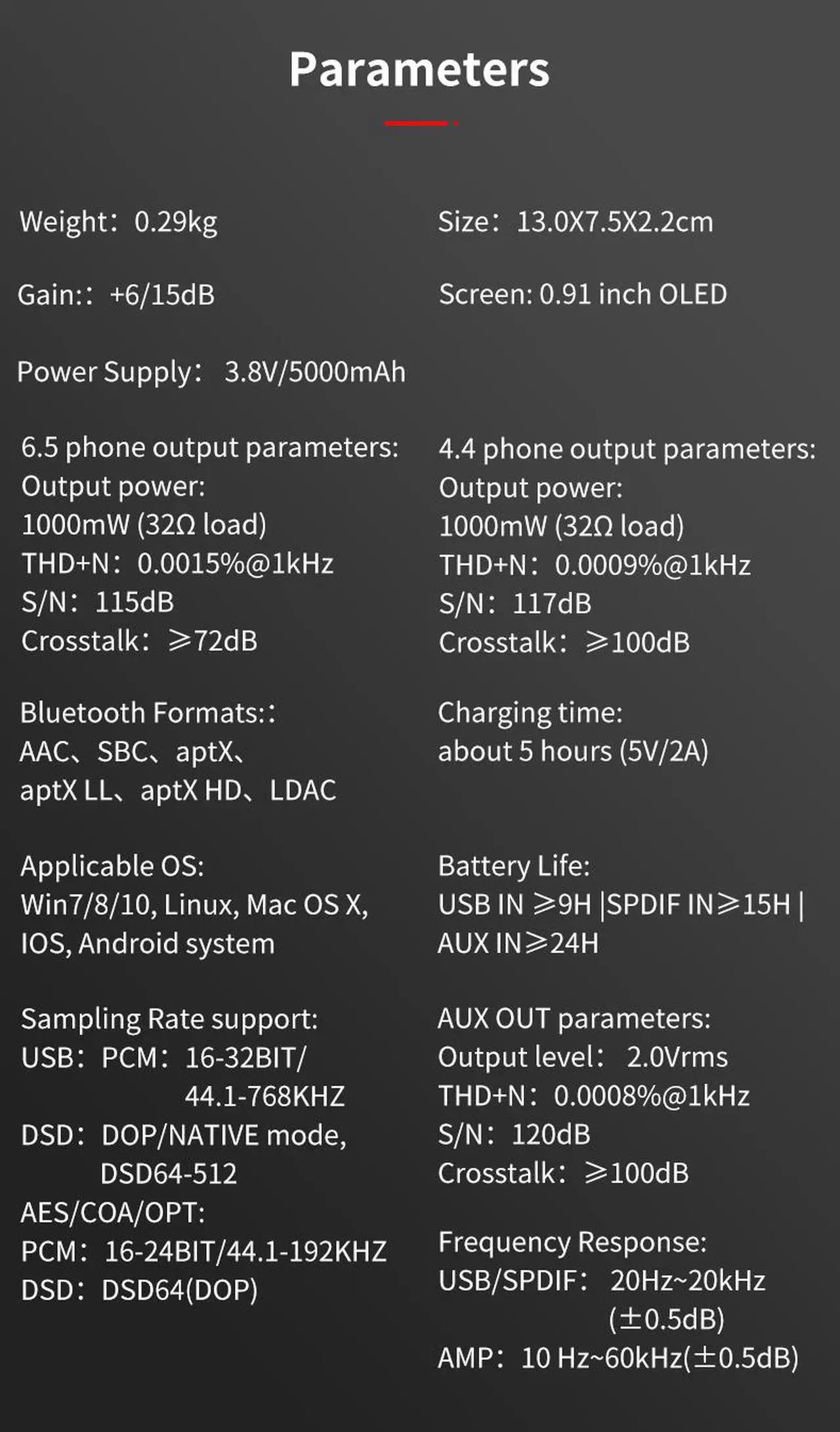 Alt view image 6 of 6 - XDUOO XD05 BAL USB DAC ES9038Q2M *2 Decoder Bluetooth 5.0 APTX LDAC 32Bit 768KHz DSD Headphone Amplifier AMP XMOS XU208
