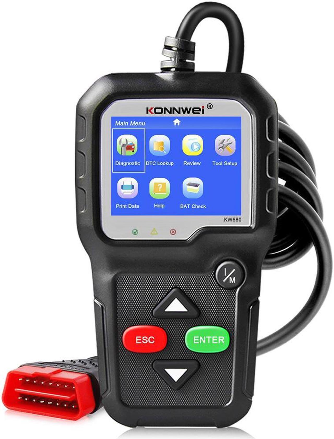 Main image of [Authorized Distributor] Konnwei KW680 code reader scanner Multi-language full obd2 function kw 680 In Russian car diagnostic tool pk AD310 OM123 KW680