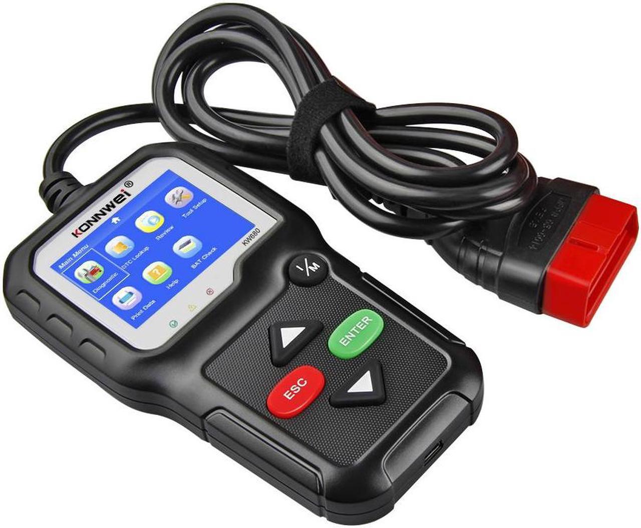 Alt view image 5 of 7 - [Authorized Distributor] Konnwei KW680 code reader scanner Multi-language full obd2 function kw 680 In Russian car diagnostic tool pk AD310 OM123 KW680
