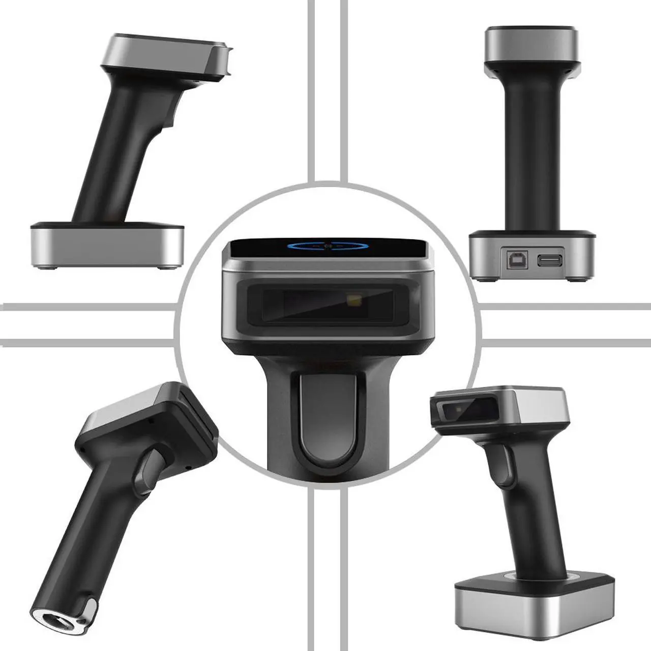 Alt view image 2 of 7 - Symcode MJ1900 Bluetooth 2.4Ghz Wireless 1D Barcode Scanner Screen Mobile Payment 1D Bar Code Scanner