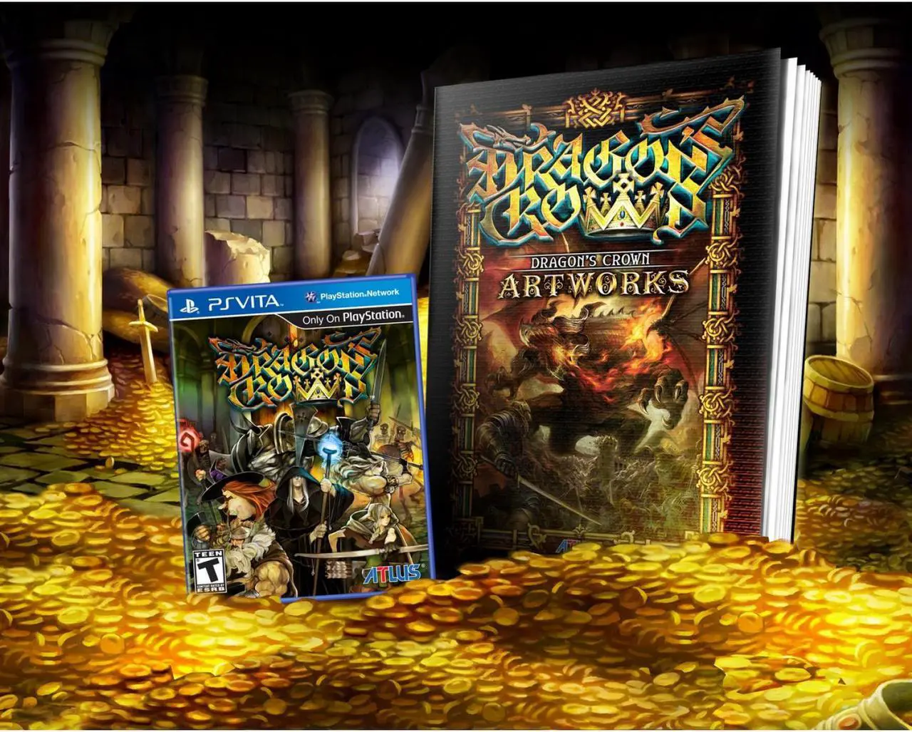 Main image of Dragon's Crown with Dragon's Crown Artworks Art Book [PlayStation Vita]