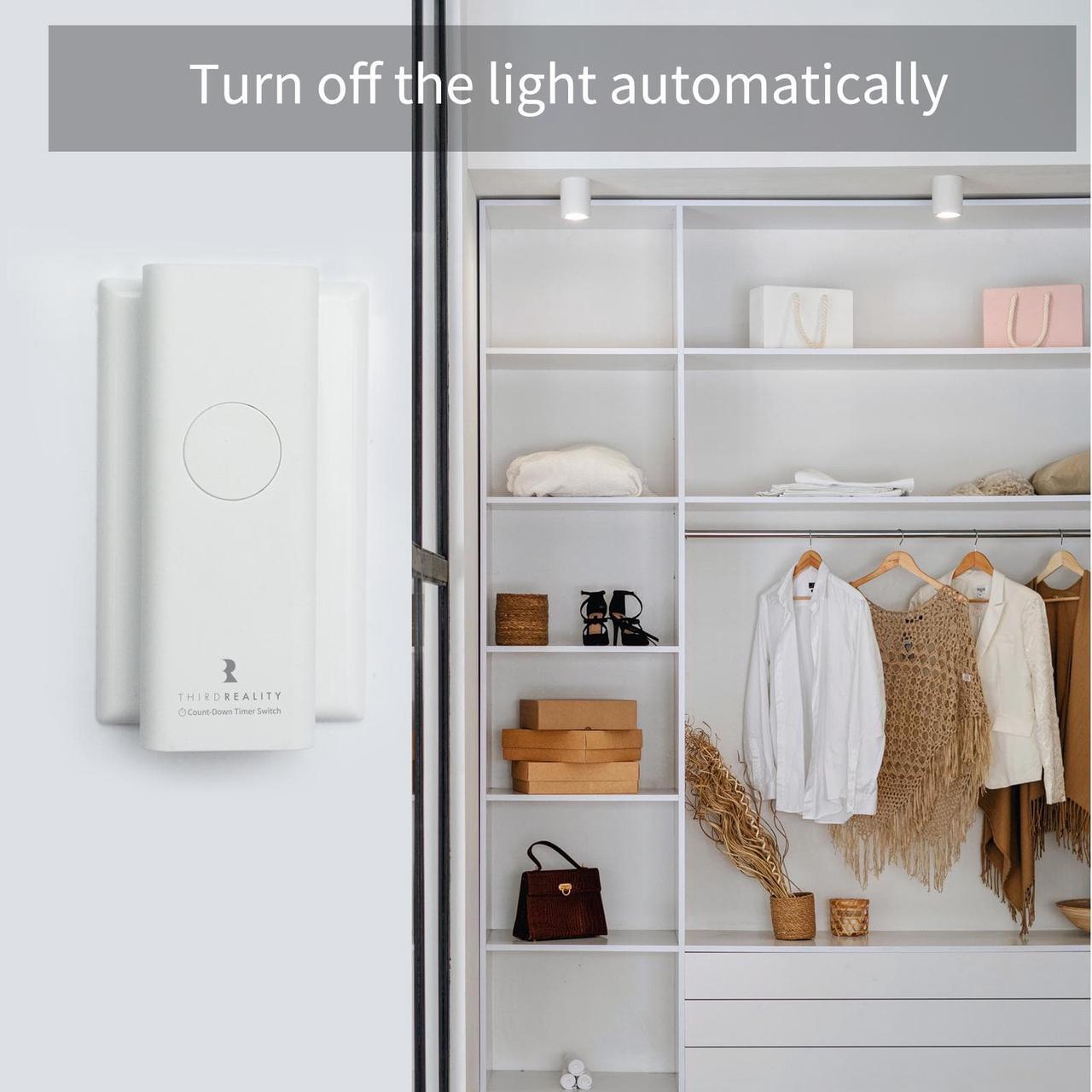 Alt view image 4 of 6 - THIRDREALITY Countdown Timer Switch for Bathroom Fans and Household Lights, Upgrade Your existing Toggle or Rocker Light Switch to Timer Switch Without Wiring, Programmable with The APP