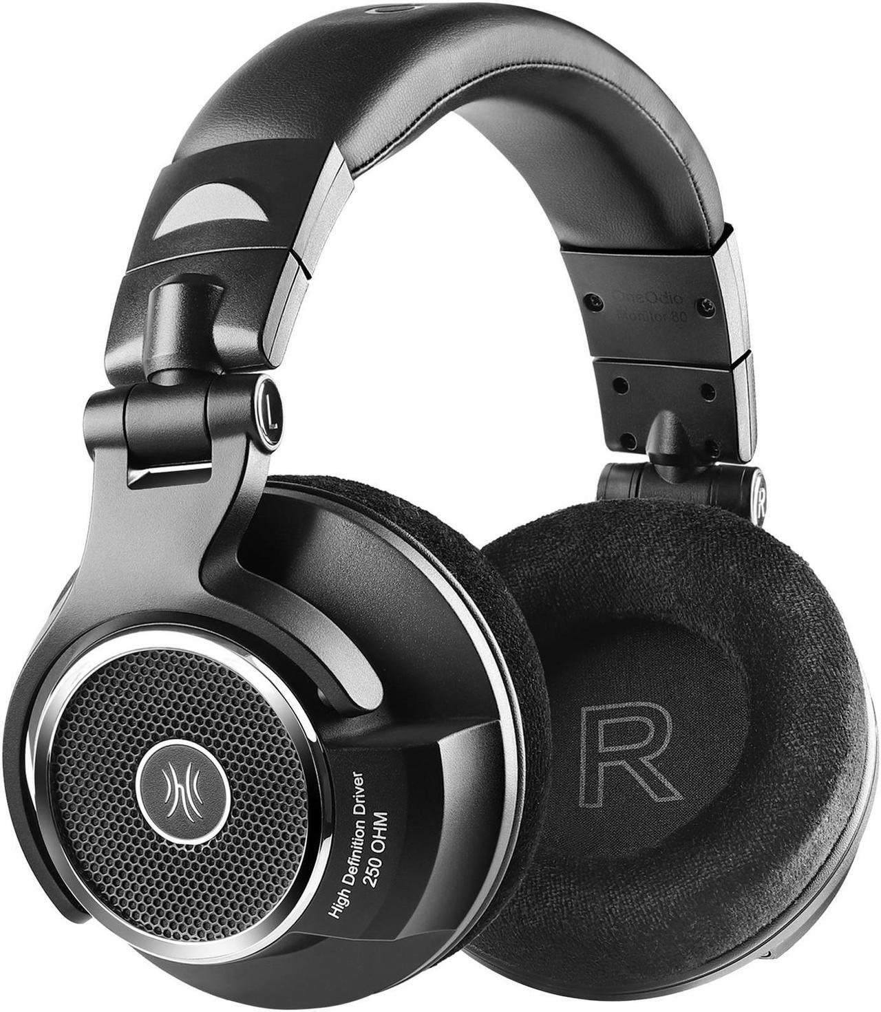 Main image of Oneodio Monitor 80 Open Back Headphones Wired Over Ear 250 Audiophile Headphones With Hi-Res Audio Professional Studio Headset,Velour Earmuffs, Sound Isolation,Headphones for Mixing Mastering Editing