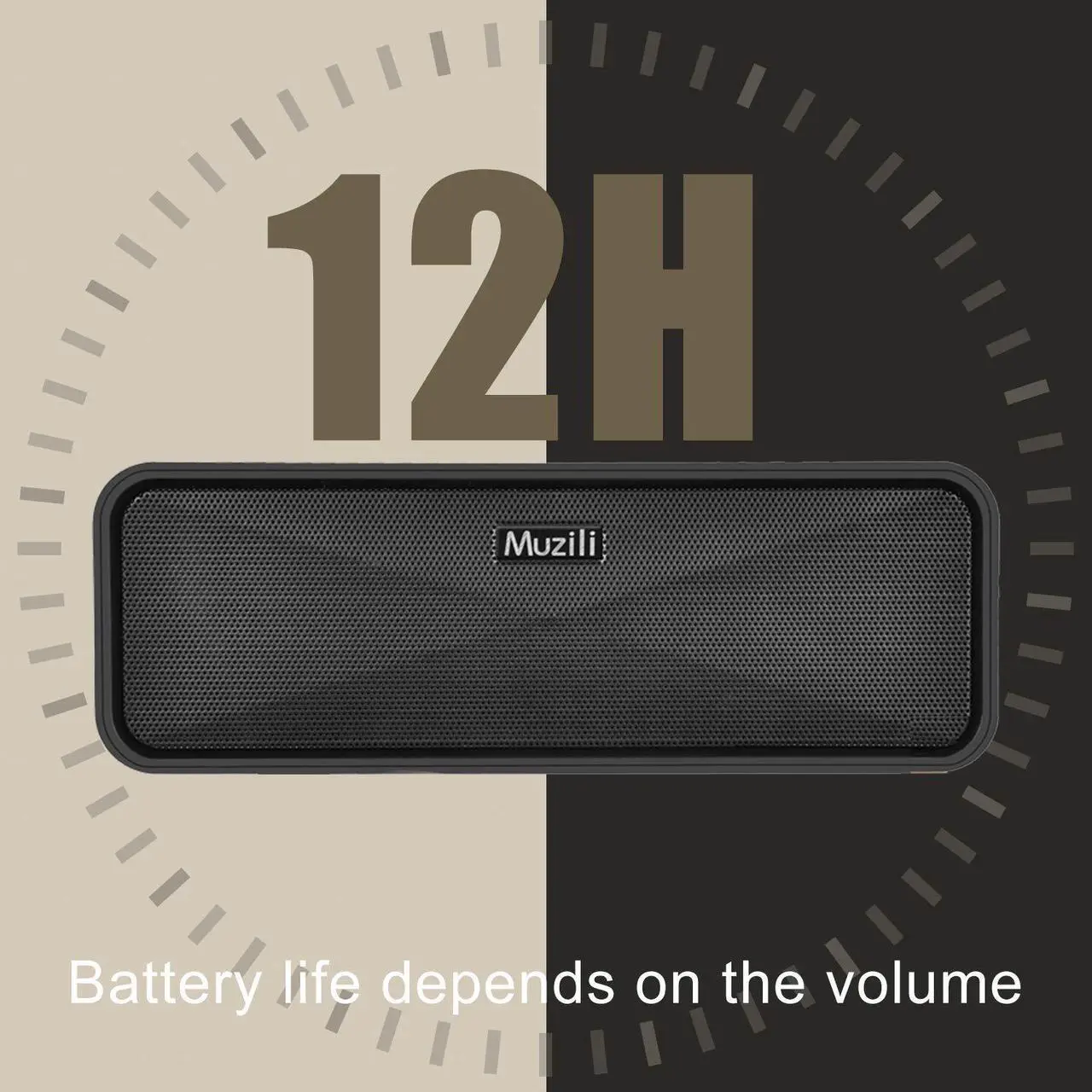 Alt view image 4 of 7 - Muzili Bluetooth Speakers Outdoor Car Stero Sound, Slightly Waterproof, Microphone, Portable Wireless Speaker System Waterproof for Home,Outdoors, Car and Travel
