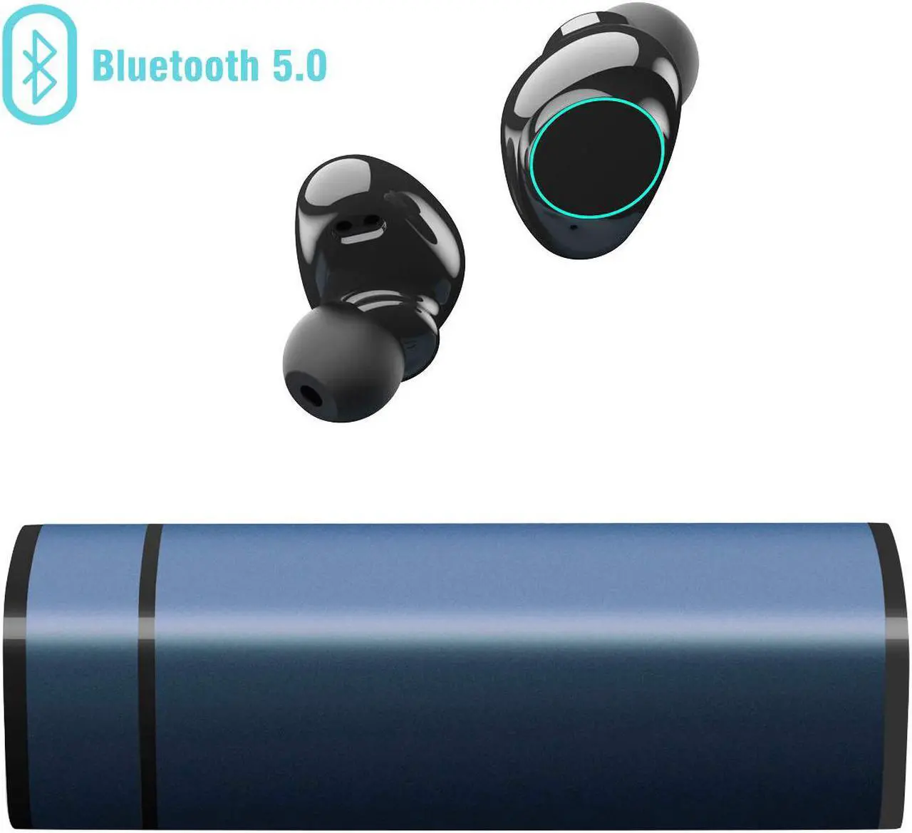 Main image of Muzili Wireless Earbuds, Y9 True Sport Wireless Headphones V5.0 HD Smallest In-Ear Bluetooth Stereo Sweatproof Earbuds Noise Cancelling Headset with Metal Charging