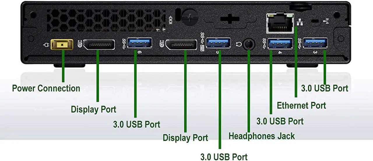 Alt view image 3 of 6 - Lenovo M900 Tiny Computer Micro Tower PC, Intel Core i5 6400T Processor, 16GB DDR4 Ram, 1TB Hard Drive, BTO Wireless Keyboard & Mouse, Wifi | Bluetooth, Windows 10 Professional (Renewed)